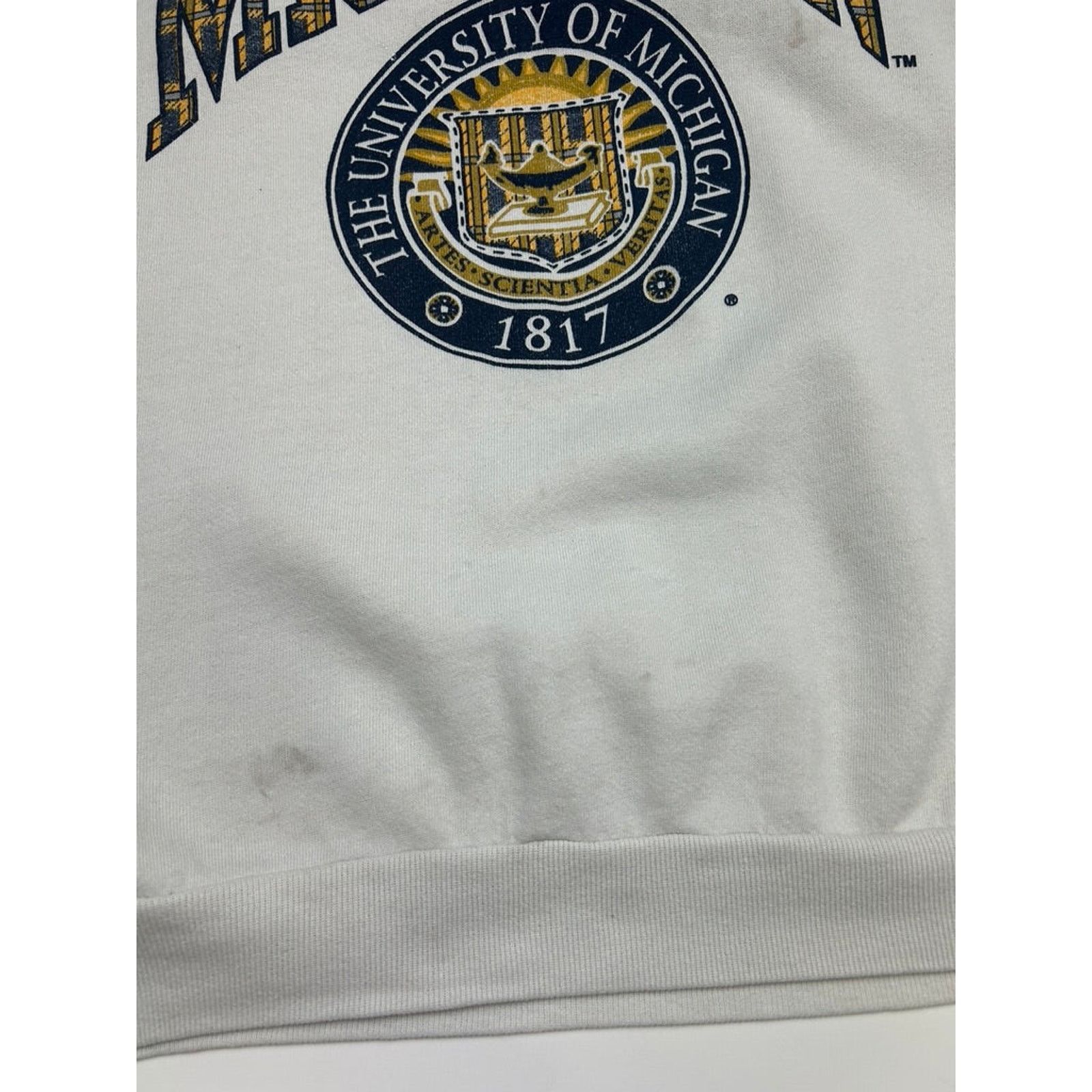 NCAA Vintage 80s/90s Michigan Wolverines Sweatshirt Size XL Size US XL / EU 56 / 4 - 7 Thumbnail