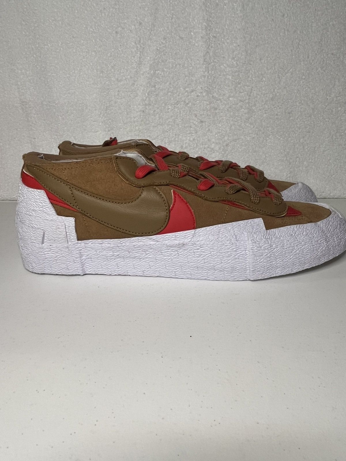 Nike X Sacai Blazer Low British Tan Size 14 in Brown, Men's
