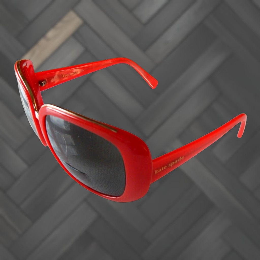 Vintage VINTAGE Kate Spade Sunglasses Frames Only Women 58 Red Prescription Small Scratches Size ONE SIZE - 1 Thumbnail