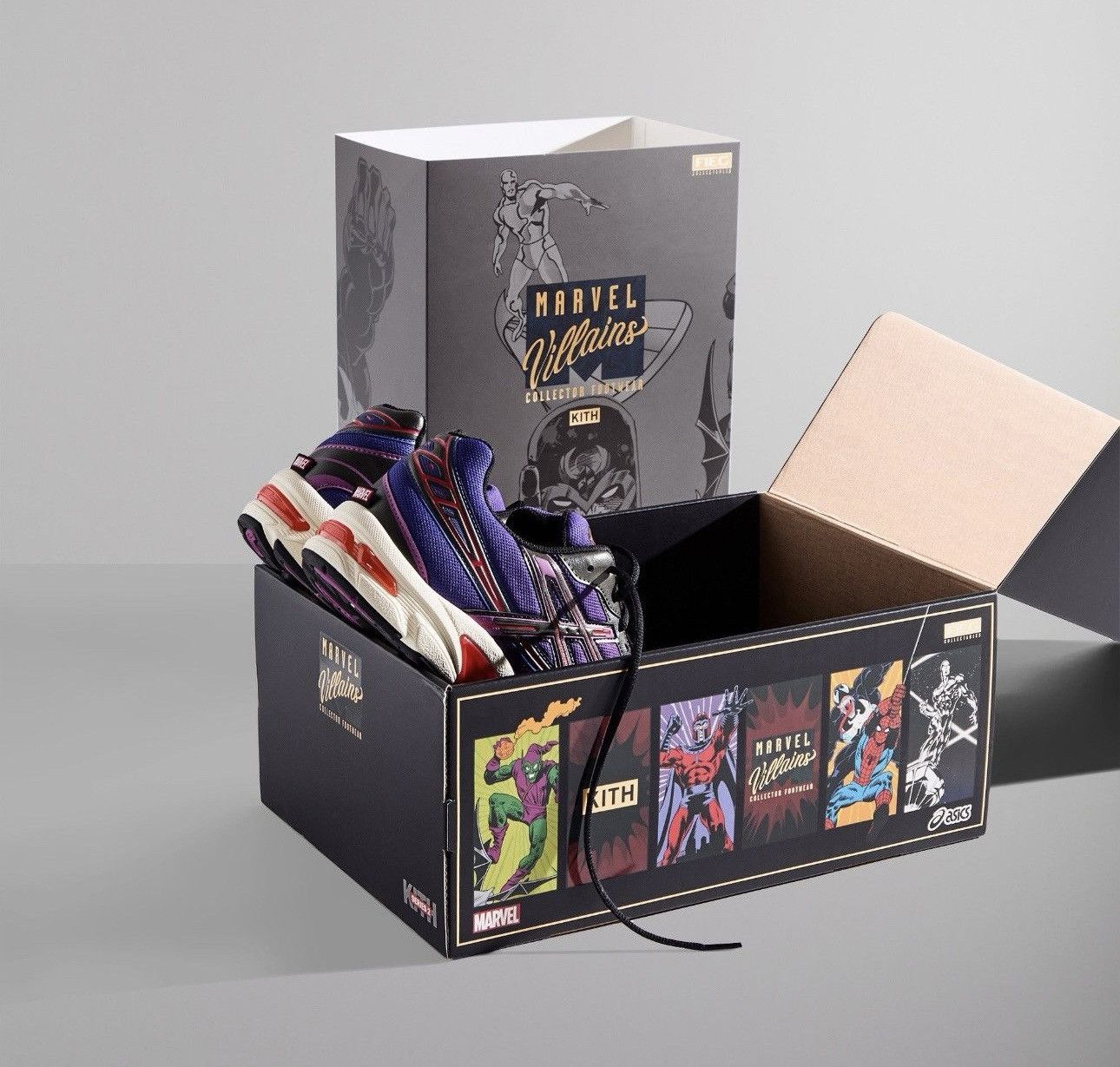 Asics × Kith × Marvel Comics Kith X Marvel Asics Magneto 9.5 Size US 9.5 / EU 42-43 - 2 Thumbnail