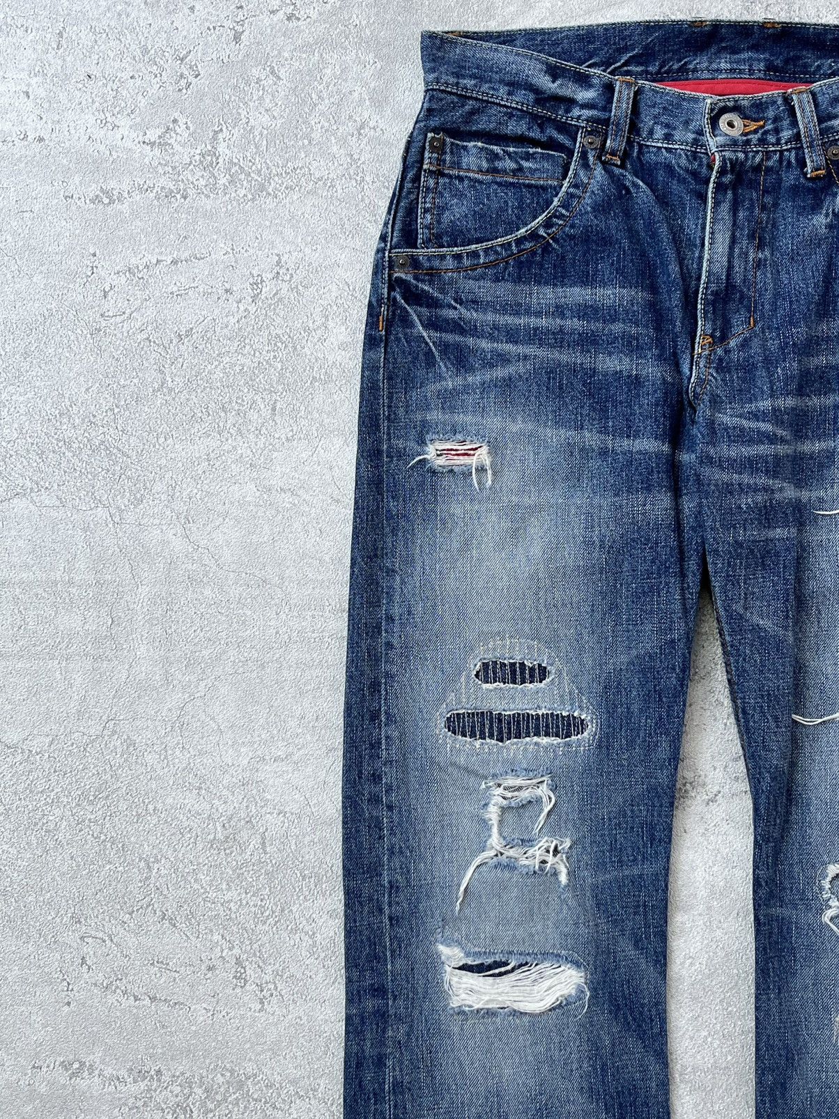 Designer × Japanese Brand × Takeo Kikuchi Distressed Denim Japan Takeo Kikuchi Size US 30 / EU 46 - 4 Thumbnail