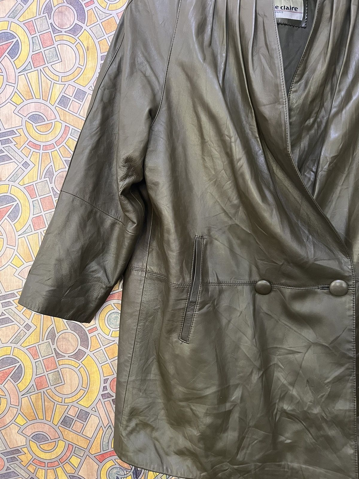 Japanese Brand × Leather 90s Vintage Marie Clair Lamb Leather Coat Marie Claire. GJ37 Size US L / EU 52-54 / 3 - 14 Thumbnail