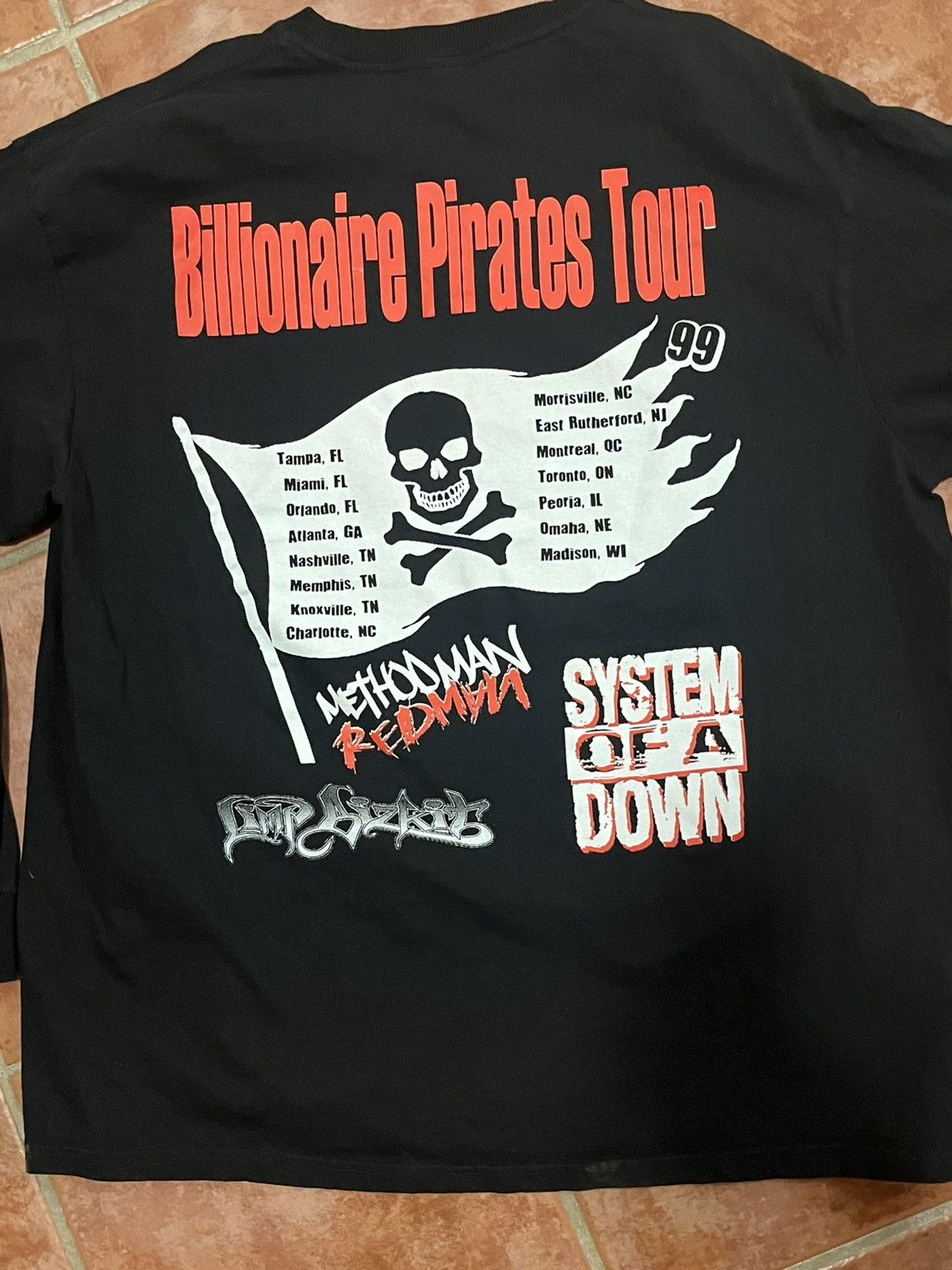 Vintage Vintage 1999 Limp Bizkit System Of A Down Billionaire Pirate Size US XL / EU 56 / 4 - 9 Thumbnail