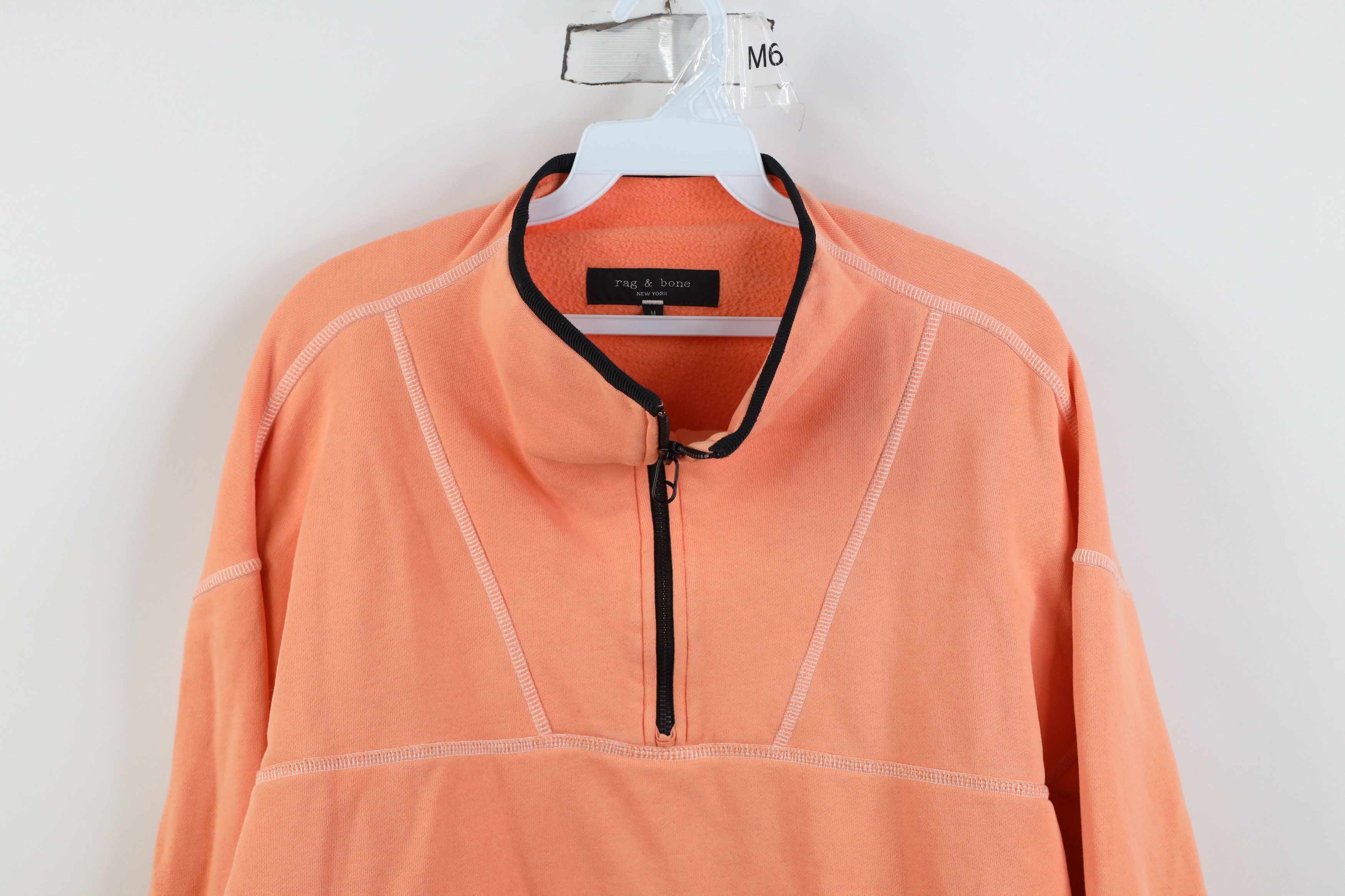 Rag & Bone rag & bone Lined Cropped Fit Half Zip Pullover Sweatshirt Size US M / EU 48-50 / 2 - 2 Thumbnail