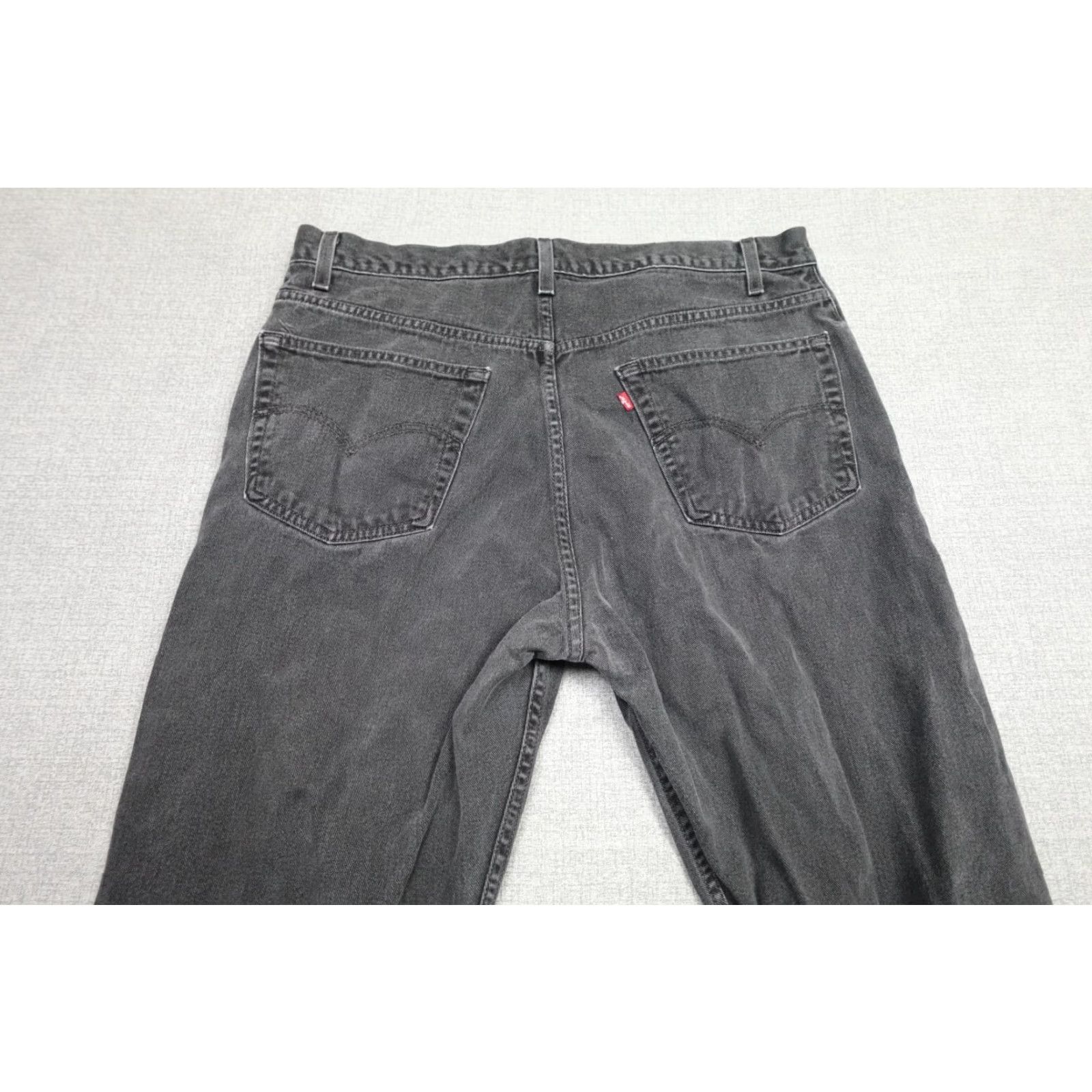 Levi's Levi's 505 Jeans Mens Dark Black Regular Fit 38x32 Denim Zip 5-Pocket Straight Size US 38 / EU 54 - 5 Thumbnail