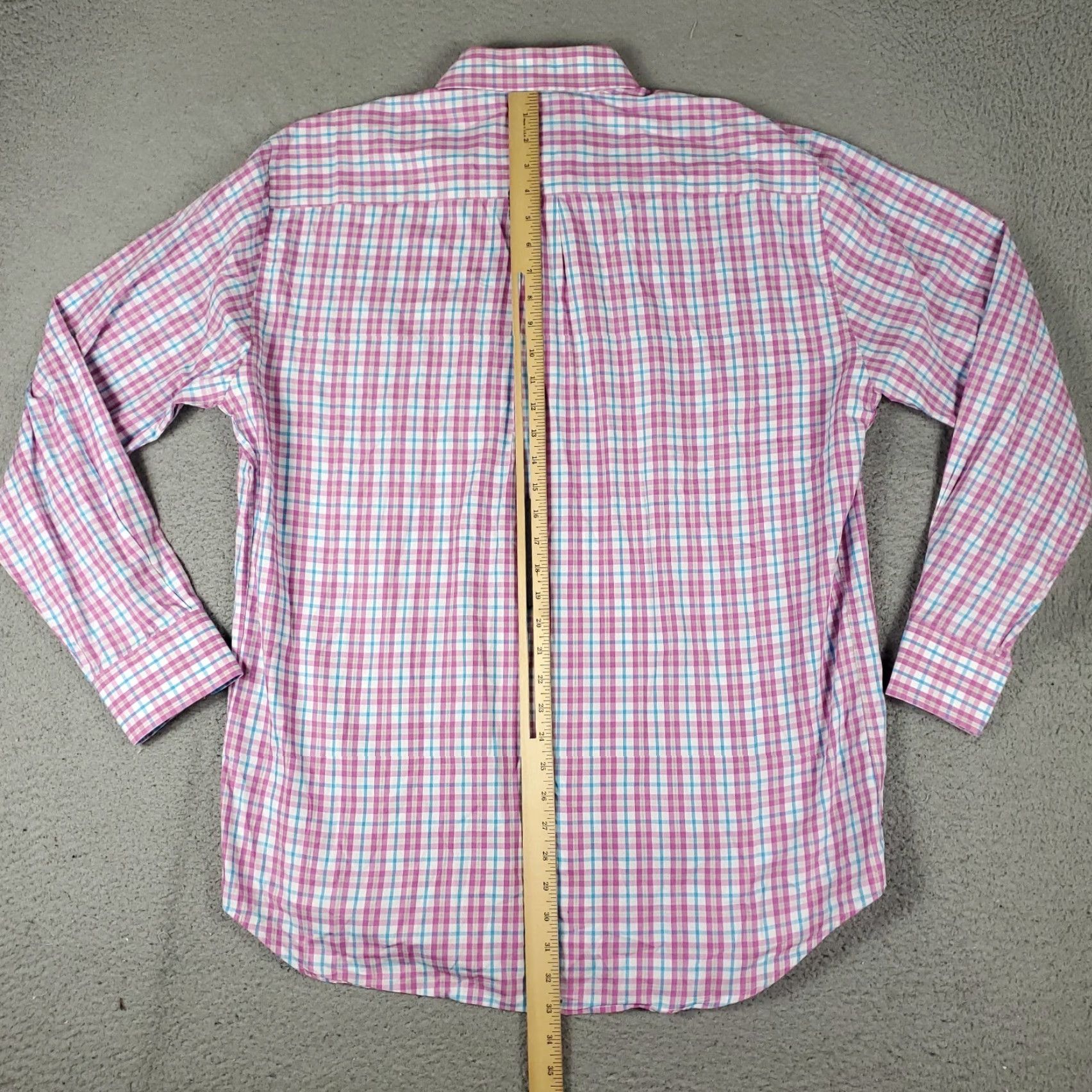 Peter Millar Peter Millar Shirt Mens XL Blue Purple Plaid Button Up Long Sleeve Casual Size US XL / EU 56 / 4 - 3 Thumbnail