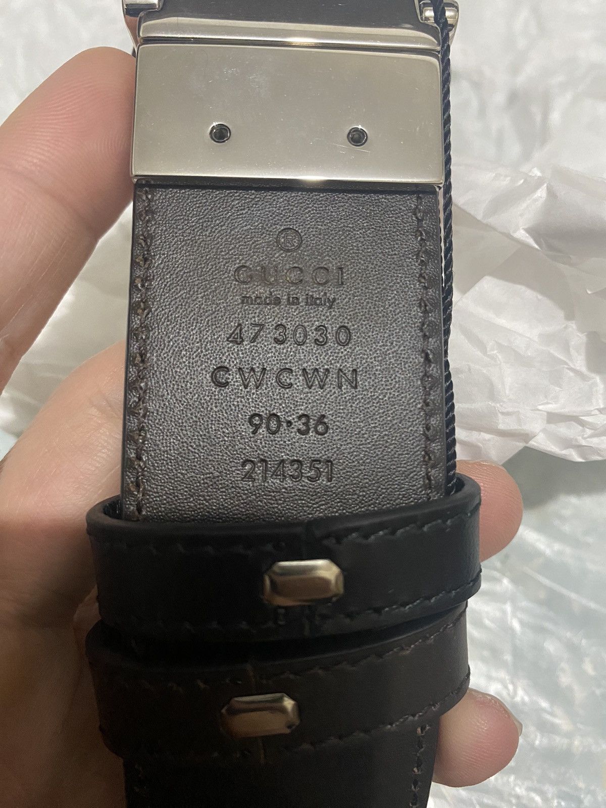 Gucci Gucci gg reversible belt Size 32 - 4 Thumbnail