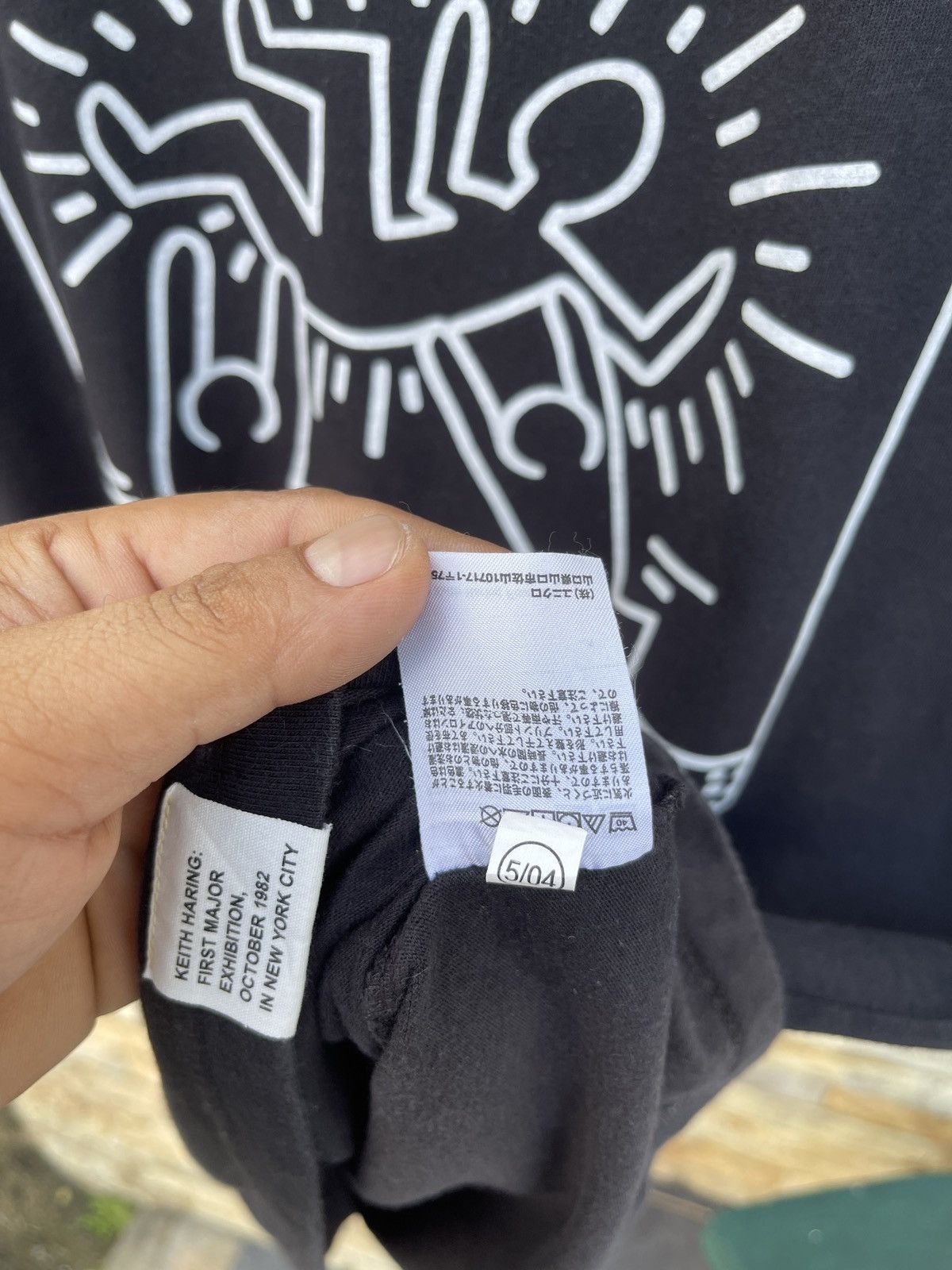 Keith Haring × Vintage Last Drop🔥Rare🔥Keith Haring By Tony Shafrazi Gallery Art Tee Size US L / EU 52-54 / 3 - 8 Thumbnail