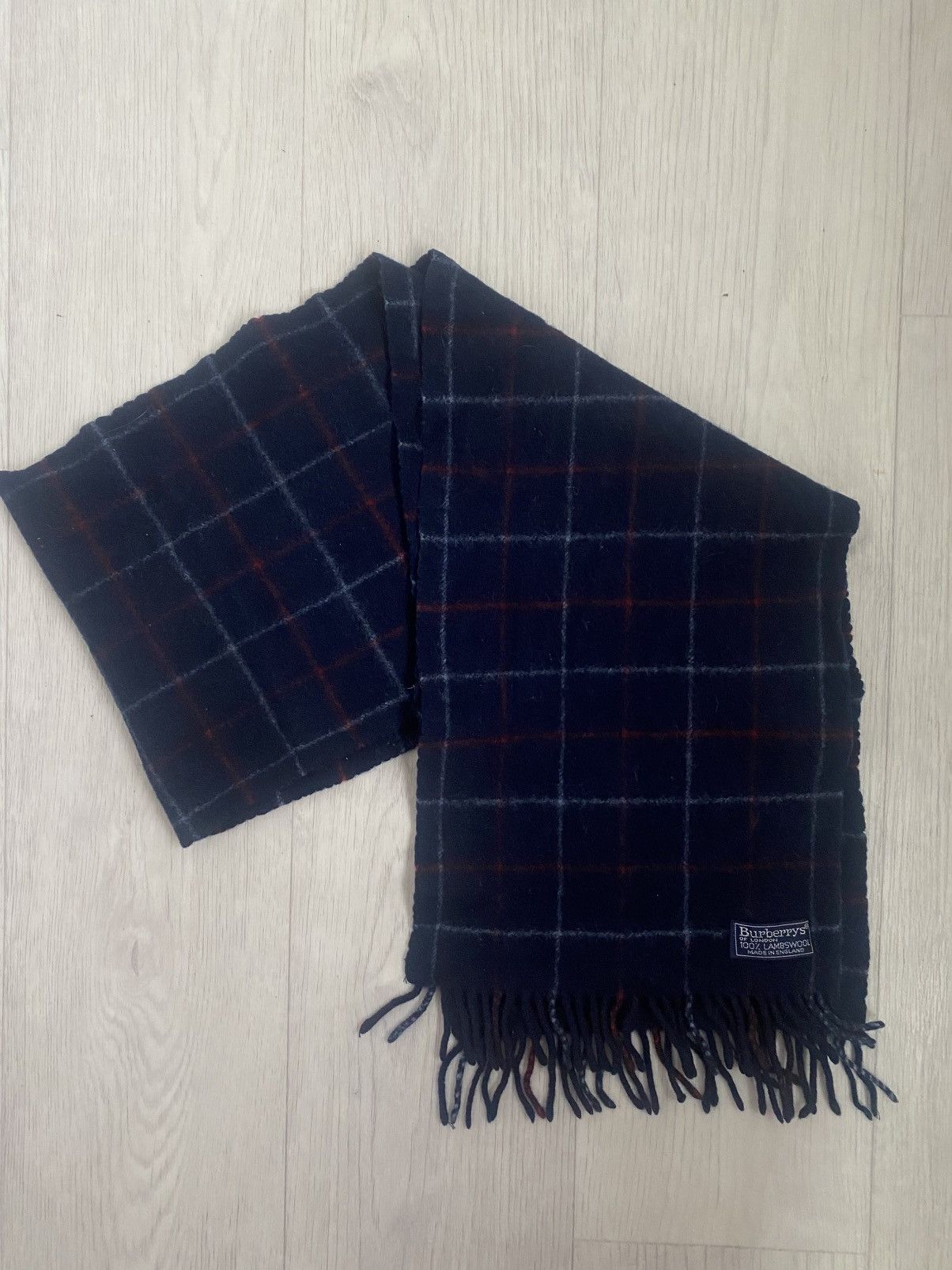 Burberry × Vintage Burberry muffler neckwear nova check wool cashmere scarf Size ONE SIZE - 1 Thumbnail