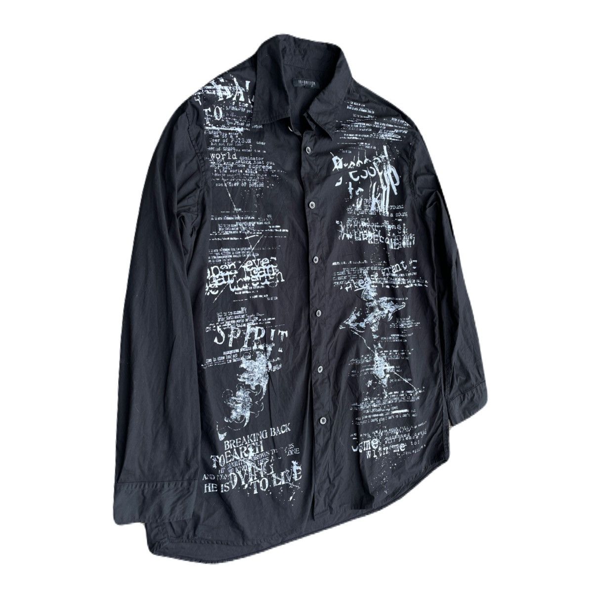 If Six Was Nine 2000s Japanese archive Vkei Dark Poem Button Up Shirts Y2K Size US XL / EU 56 / 4 - 3 Thumbnail