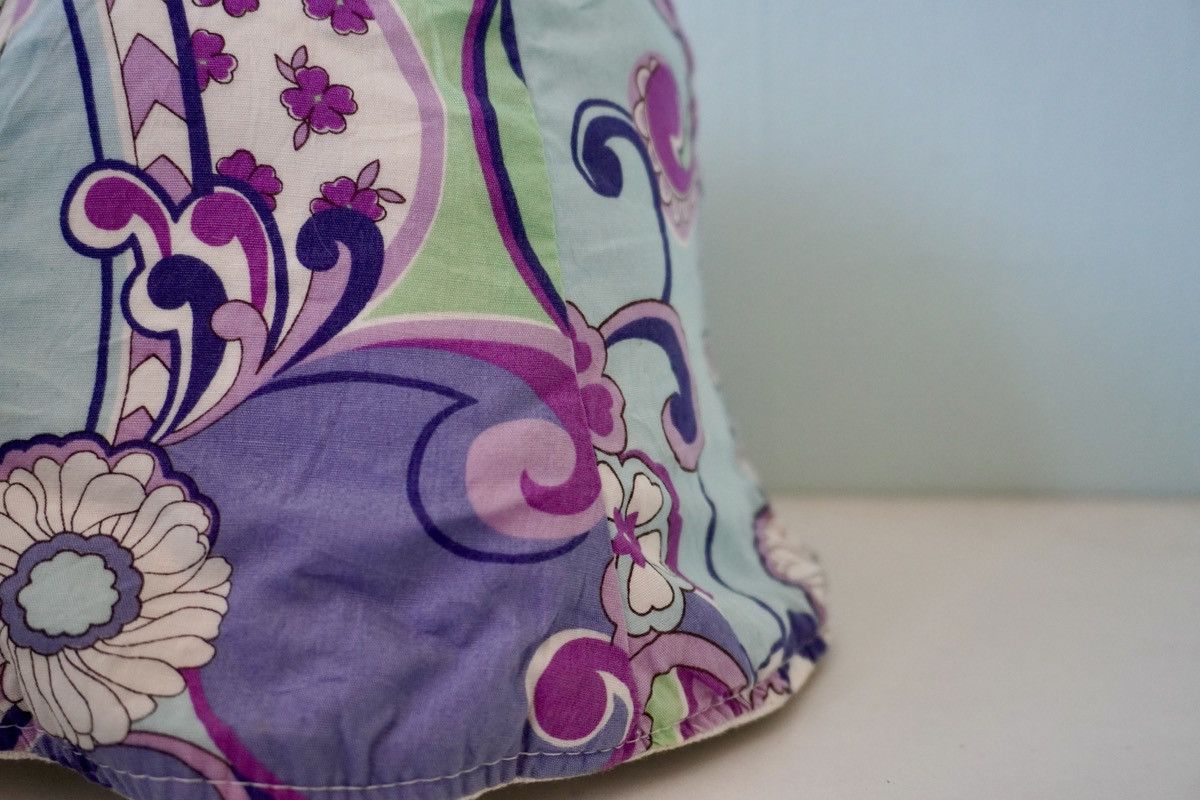 Vintage Vintage bucket hat floral motif reversible summer hat Size ONE SIZE - 3 Thumbnail