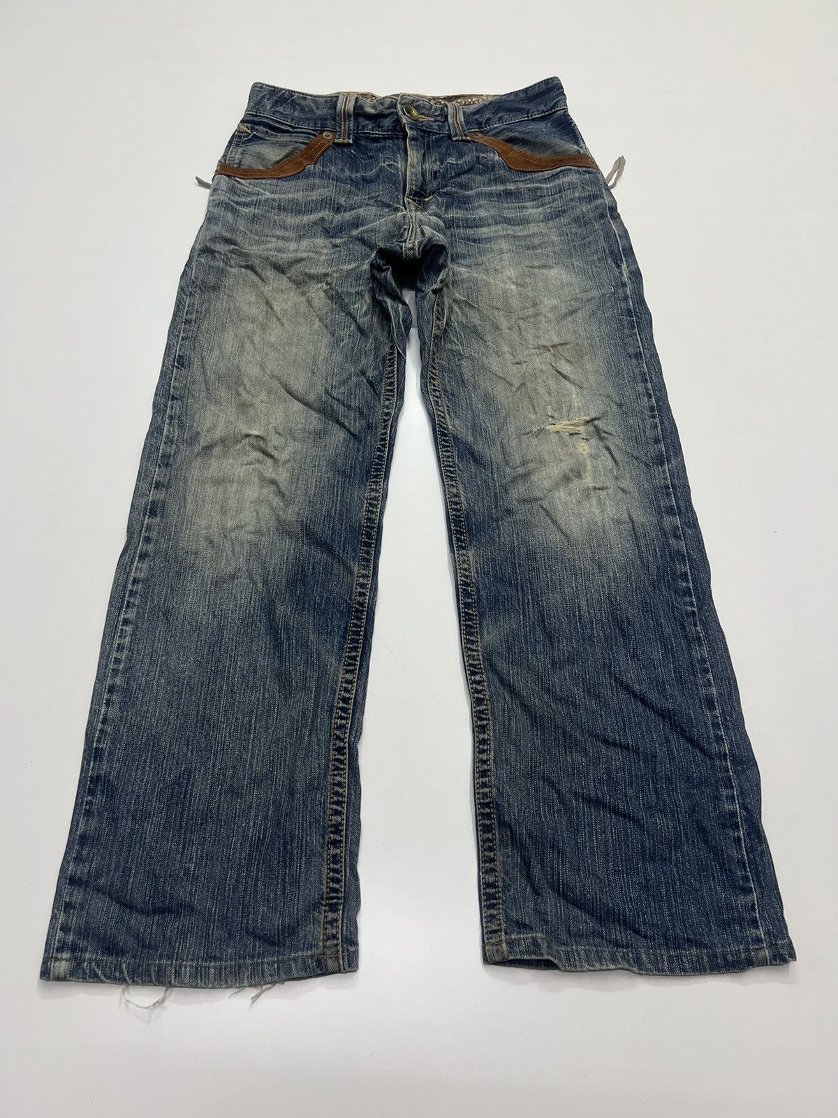 Edwin Vintage Edwin Distress Denim Jeans Size 31 Size US 31 - 4 Thumbnail