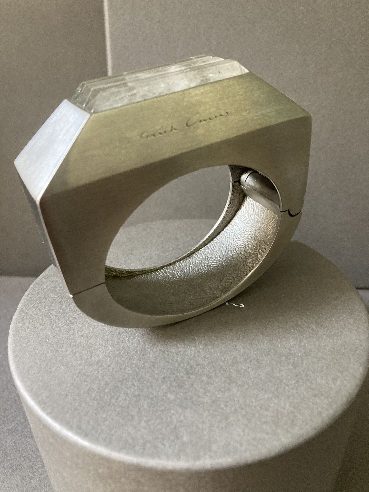 Rick Owens NEVER WORN/ Rick Owens Crystal Beveled Bangle Bracelet Size ONE SIZE - 6 Thumbnail