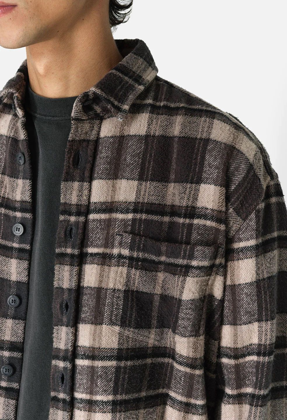 John Elliott Hemi Oversized Flannel Shirt / Lagoon Check Size US M / EU 48-50 / 2 - 6 Thumbnail