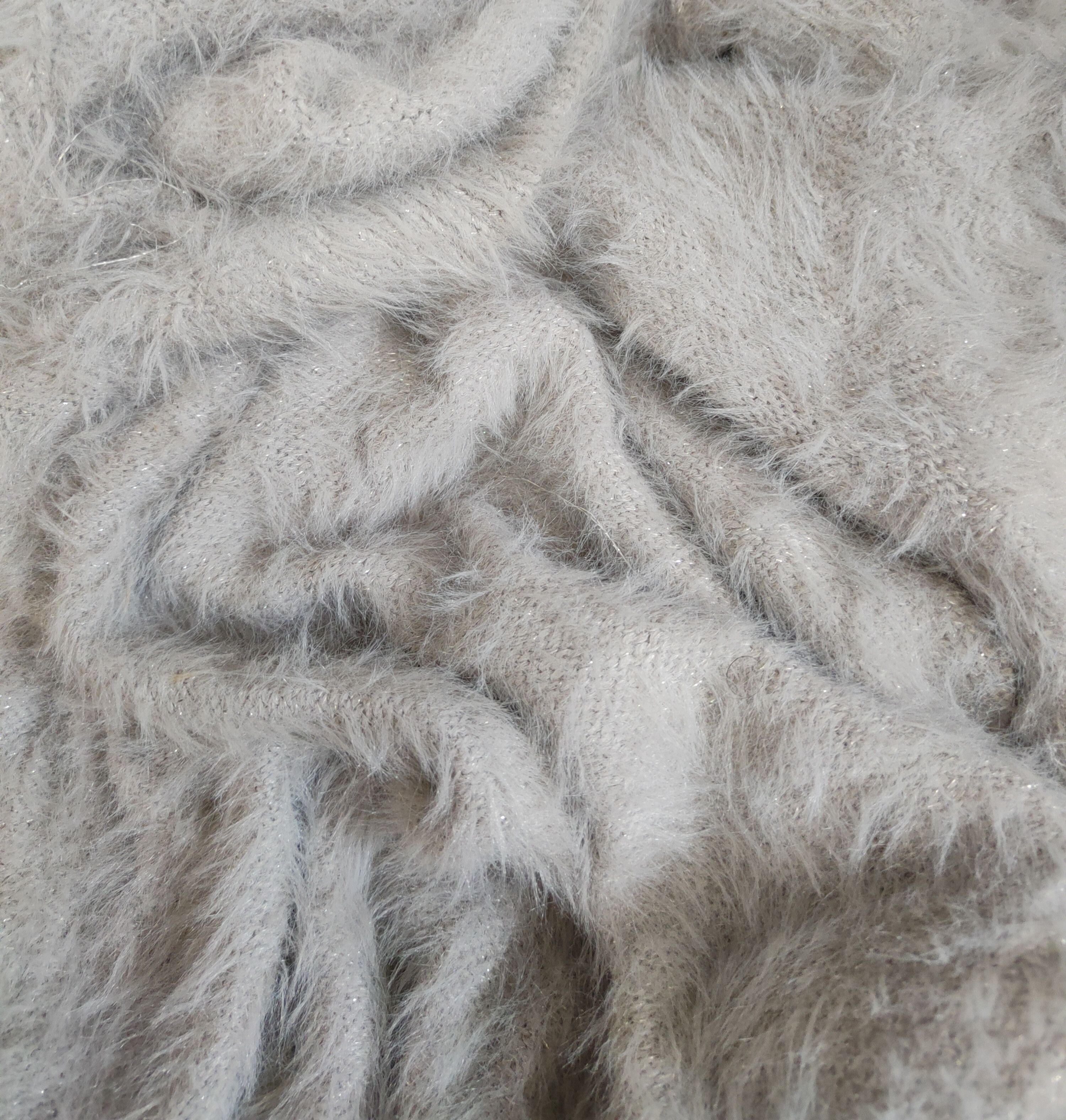 Japanese Brand × Vintage Vintage Persodea Light Gray Fur Mohair Knitwear Size S / US 4 / IT 40 - 11 Thumbnail