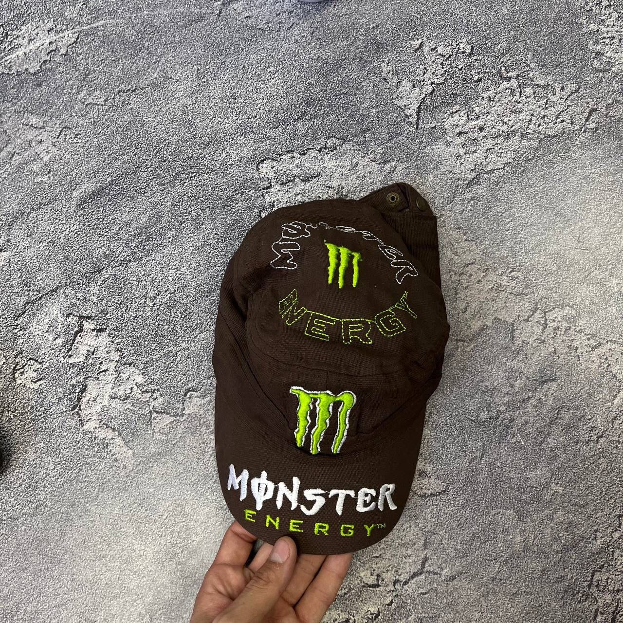 Vintage Vintage New Era Monster Energy Brown Cap Hat Y2K Size ONE SIZE - 6 Thumbnail