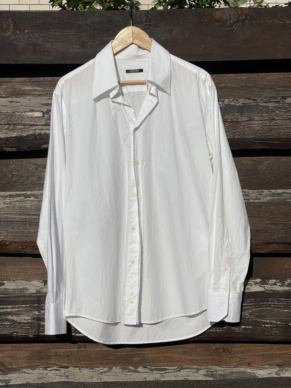 Versace Versace Classic white button shirt Size US L / EU 52-54 / 3 - 1 Thumbnail
