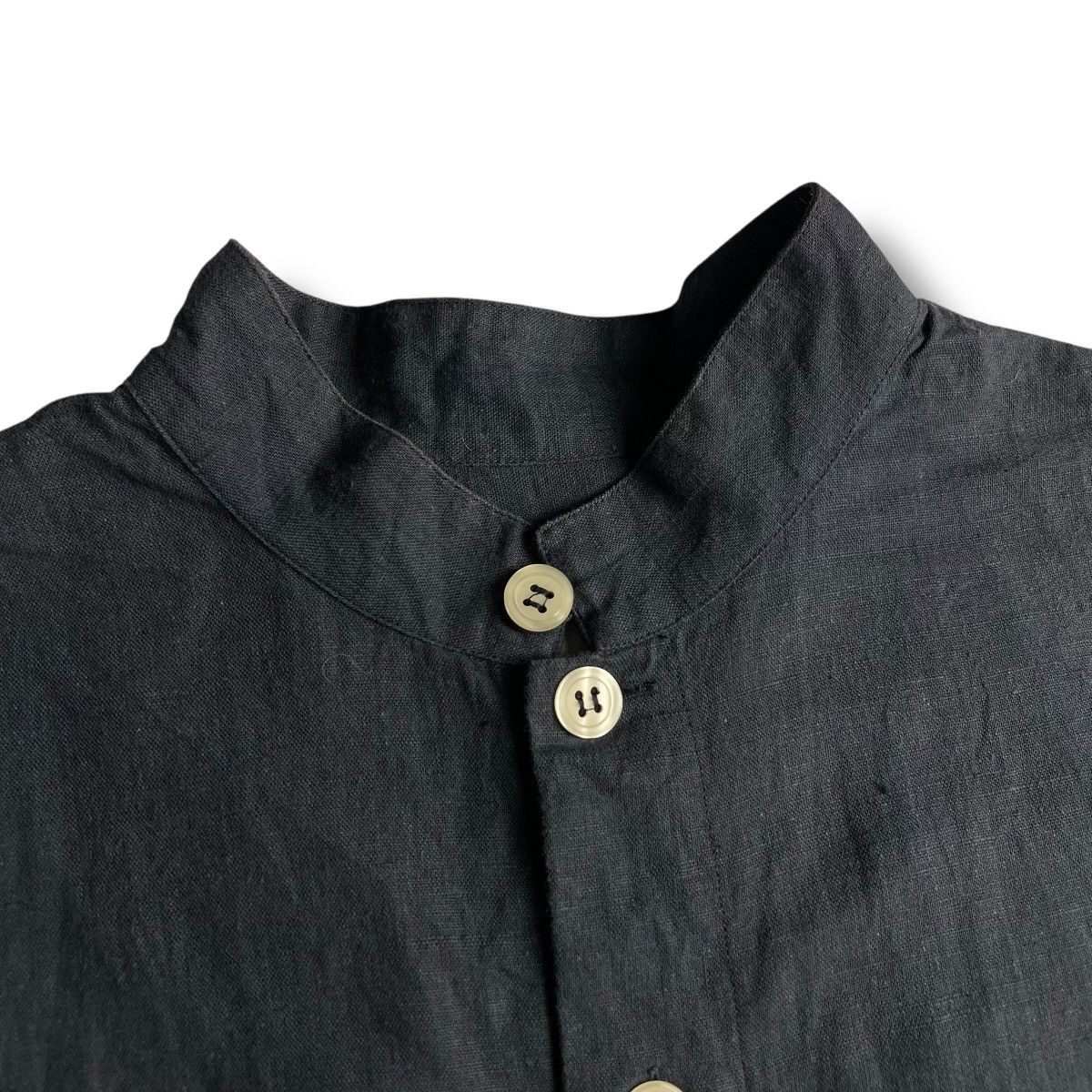 Emporio Armani EMPORIO ARMANI BUTTON UP LINEN SLEEVELESS SHIRT Size US L / EU 52-54 / 3 - 5 Thumbnail