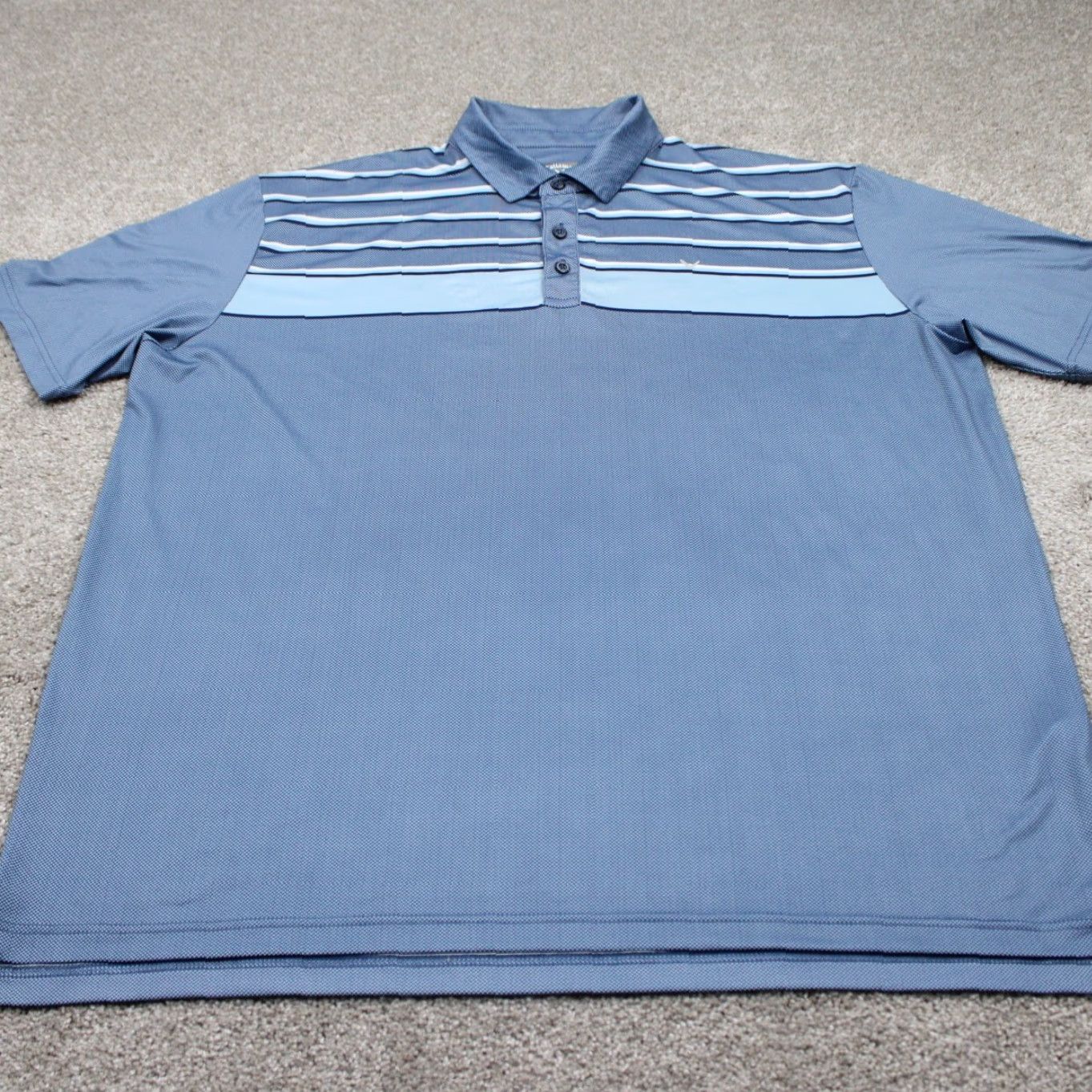 Callaway Callaway Polo Shirt Mens 2XL Blue Opti-Dri Golf Polyester S/S Pullover Stretch Polo Size US XXL / EU 58 / 5 - 2 Thumbnail