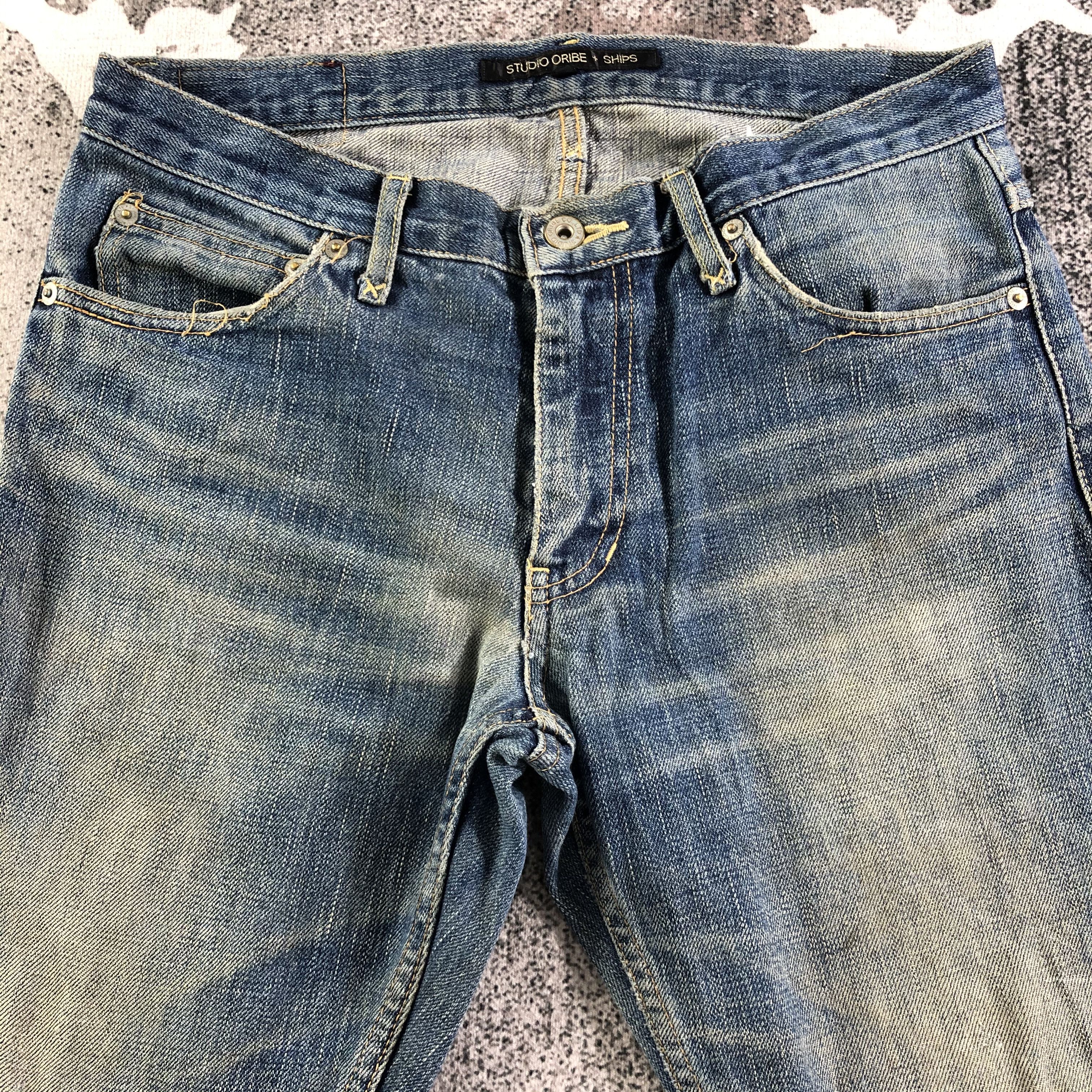 SHIPS Studio Oribe x Ships Jeans Ripped Selvedge Denim KJ2691 Size US 30 / EU 46 - 3 Thumbnail