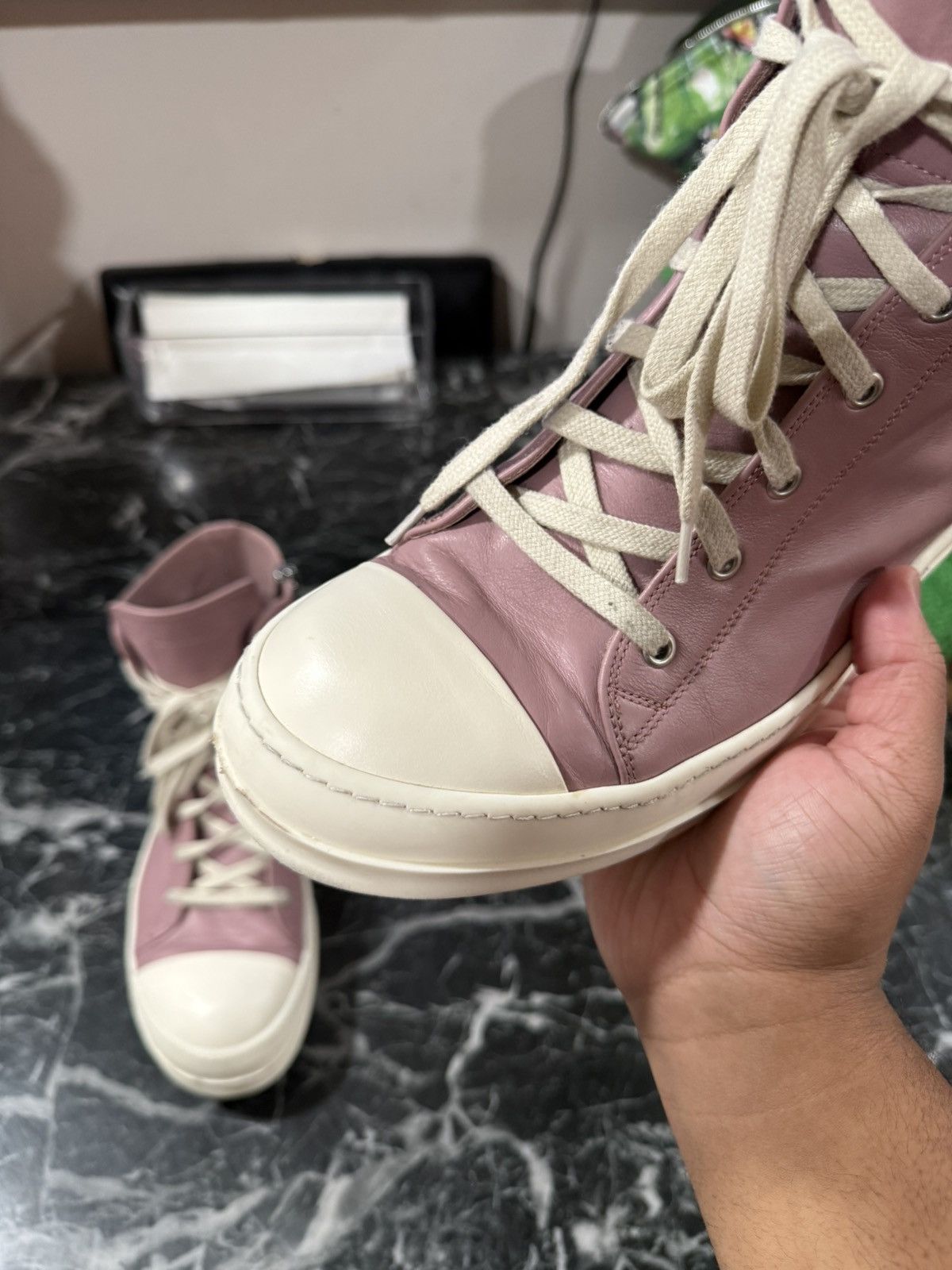 Rick Owens Rick Owens Hi Ramone Size 43 EU / 10 US Size US 10 / EU 43 - 7 Thumbnail