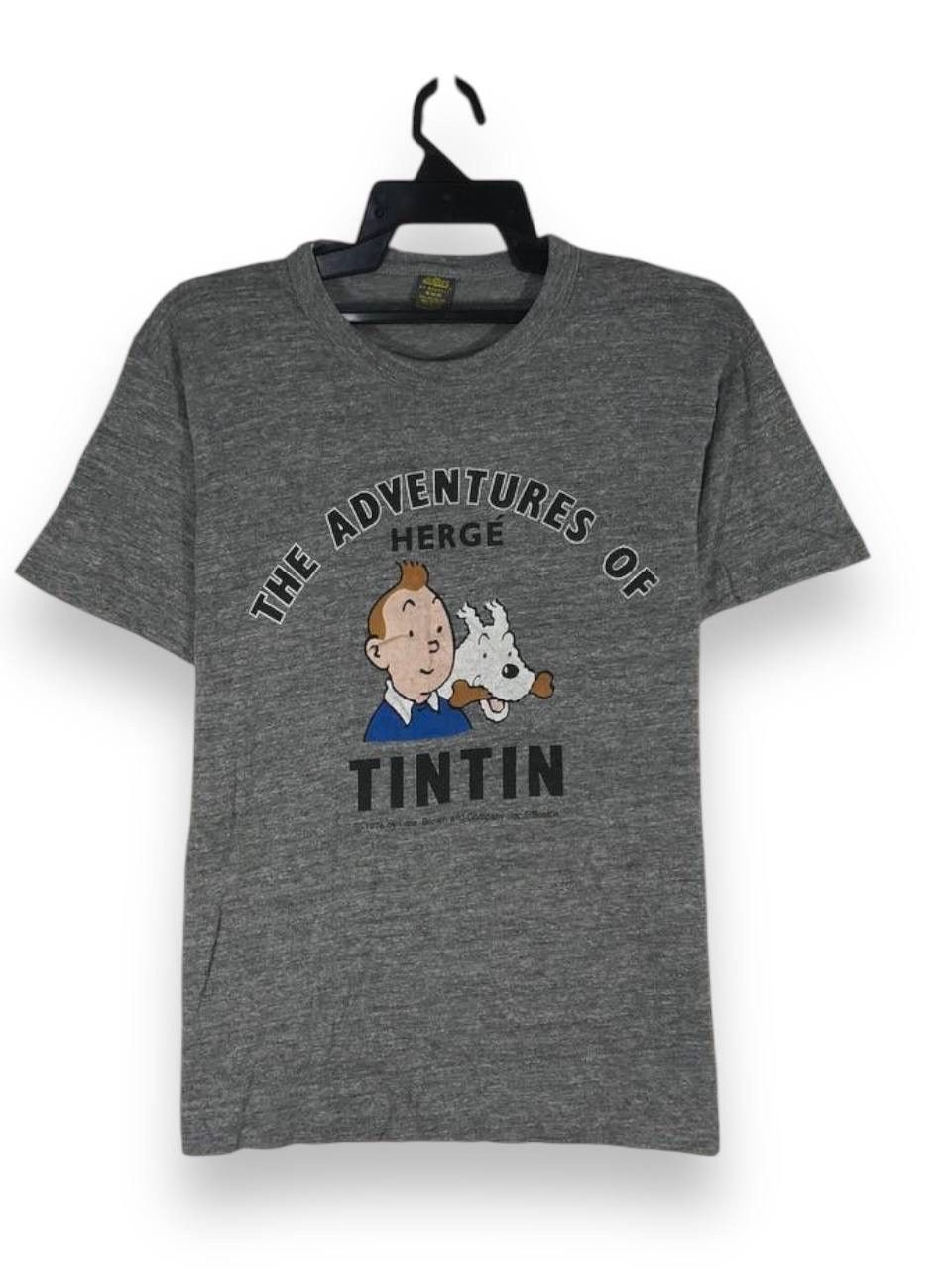 Vintage vintage 70s 1975 the adventure of tin tin Size US M / EU 48-50 / 2 - 1 Thumbnail