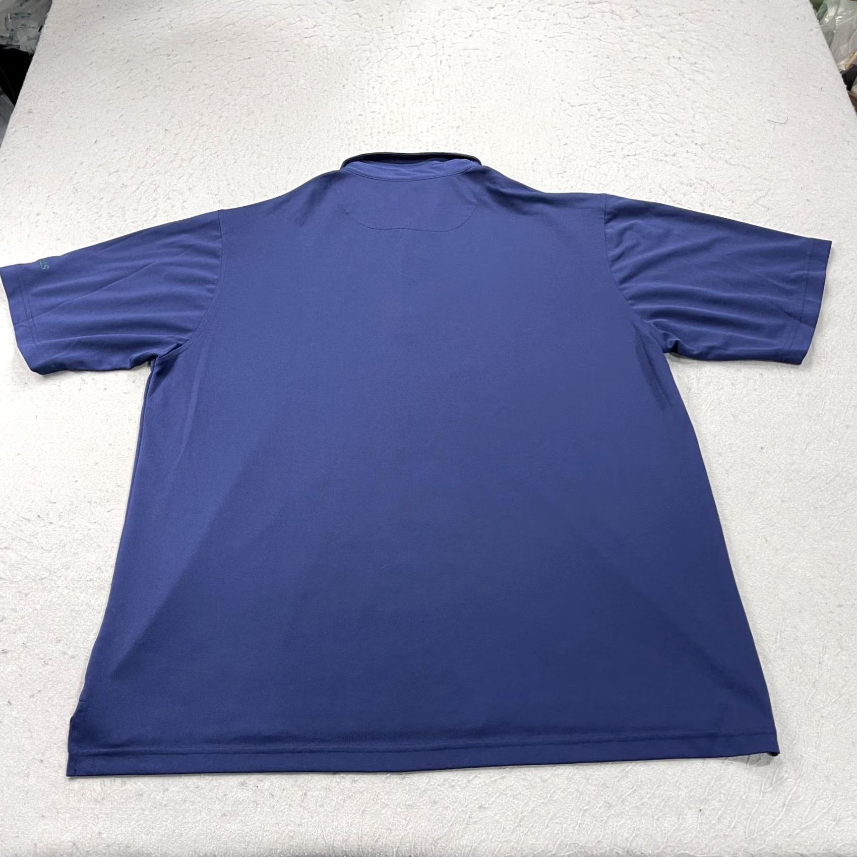 Vintage Donald Ross Polo Shirt Mens L Blue Solid Logo Golf Sportswear Shirt Size US L / EU 52-54 / 3 - 6 Thumbnail