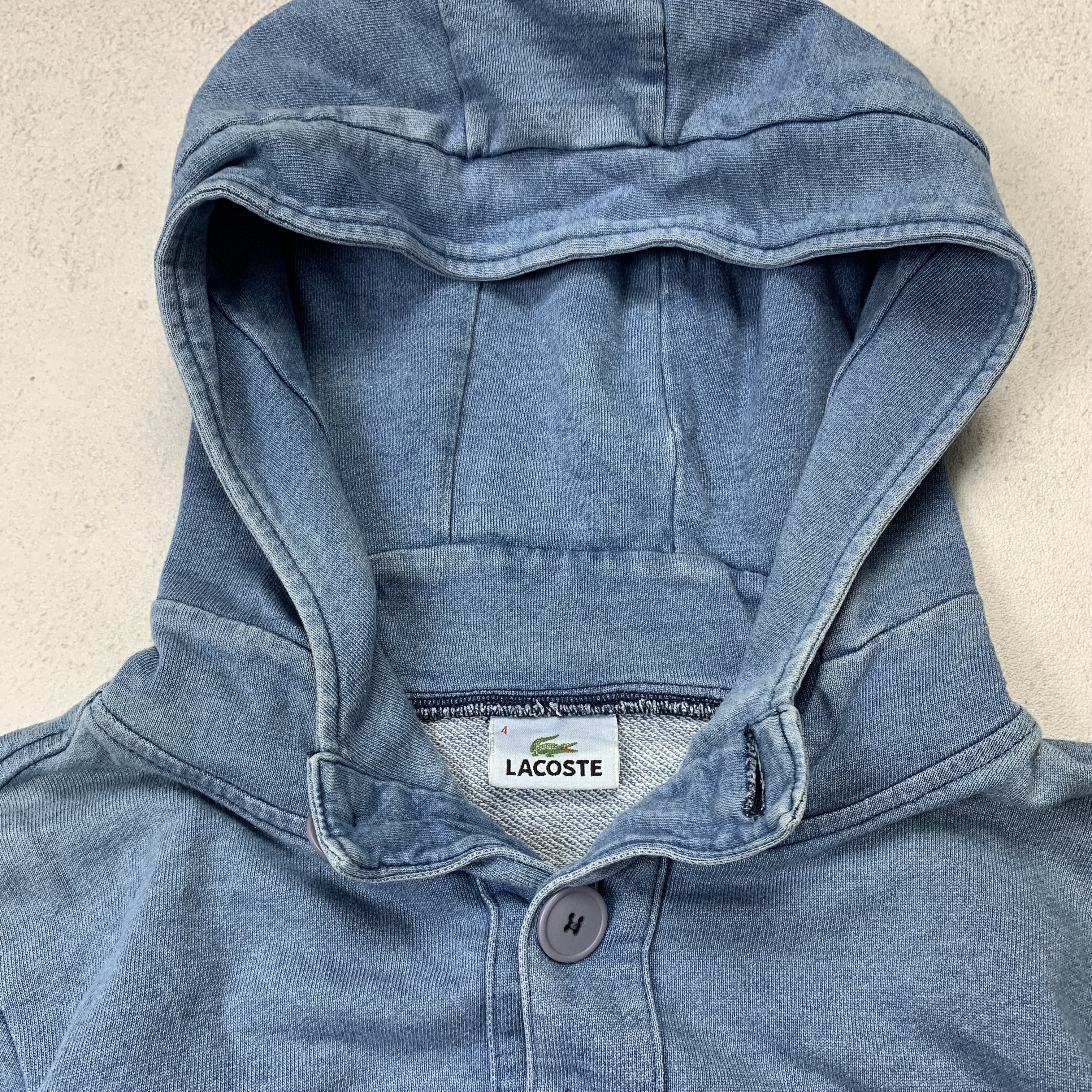 Lacoste Lacoste Hoodie Blue Denim Size US M / EU 48-50 / 2 - 4 Thumbnail