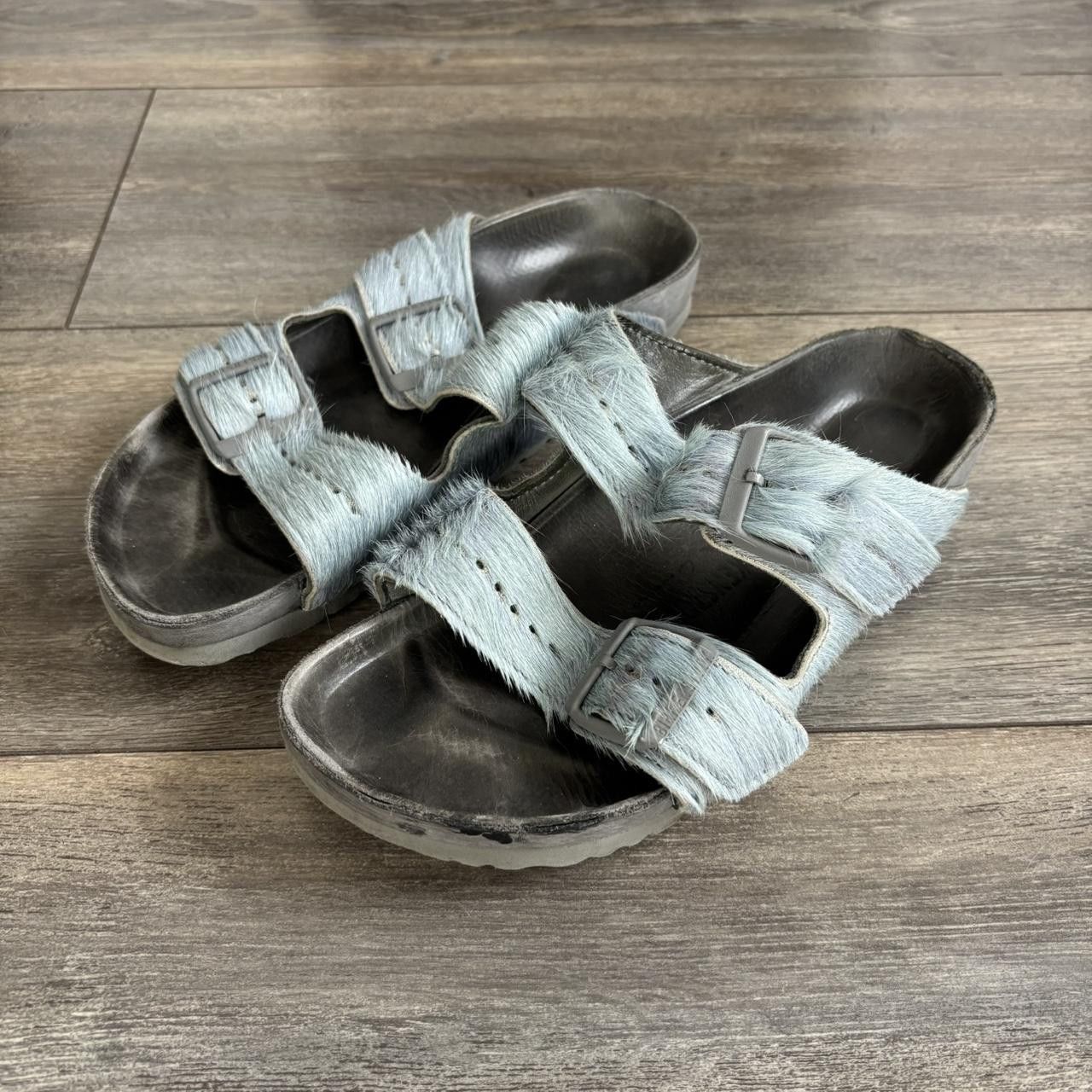 RICK OWENS★スライドサンダル レザー Men's Rick Owens Sandals | Grailed