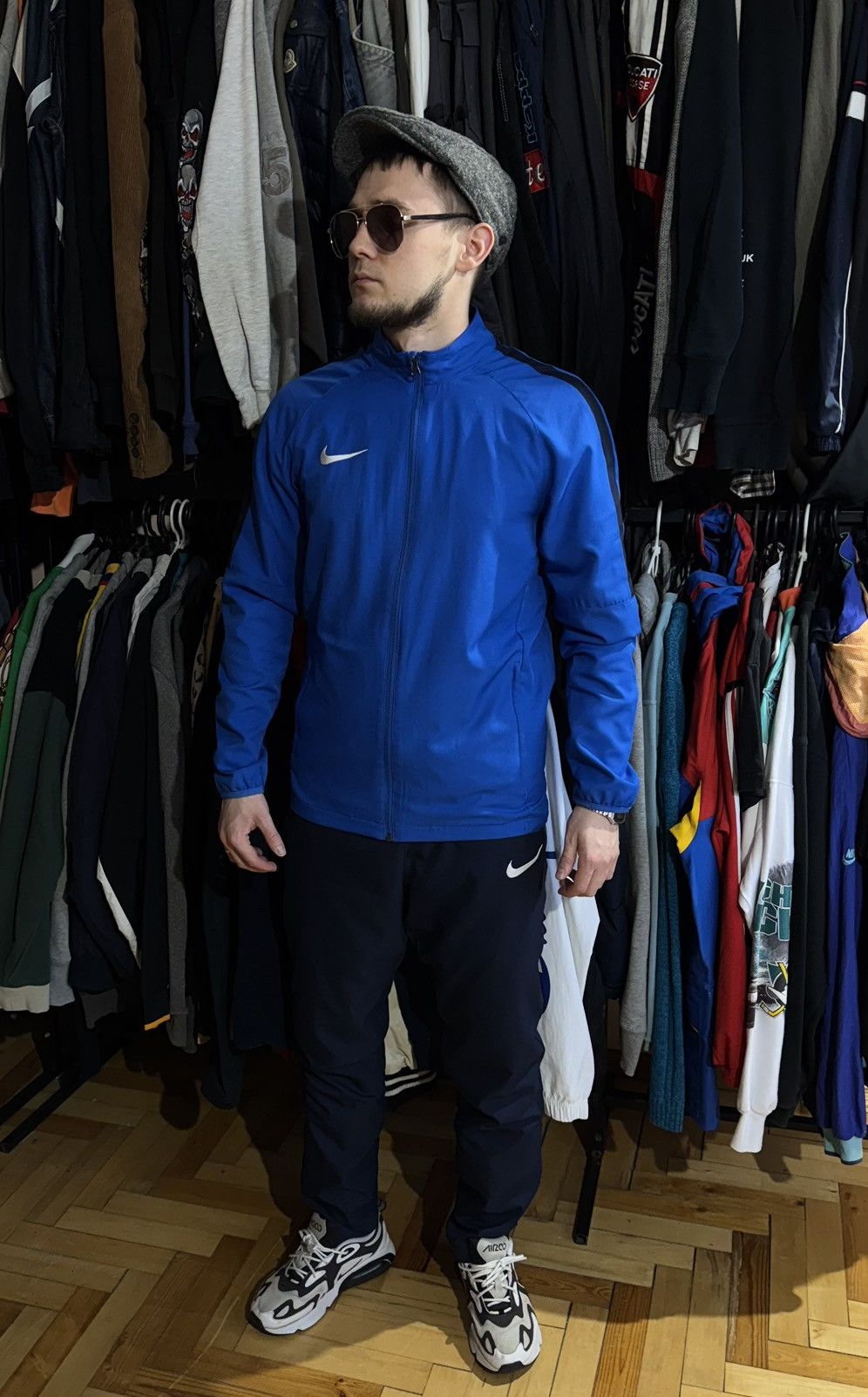 Nike × Vintage Vintage Nike tracksuits nylon jacket and pants men’s M Y2K Size 36R - 2 Thumbnail