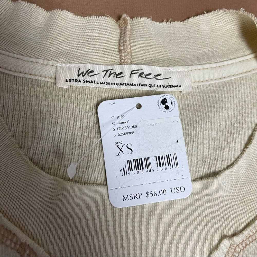 Free People NWT New $58 Free People We the Free Clover Puff Shoulder Be Size XS / US 0-2 / IT 36-38 - 7 Thumbnail