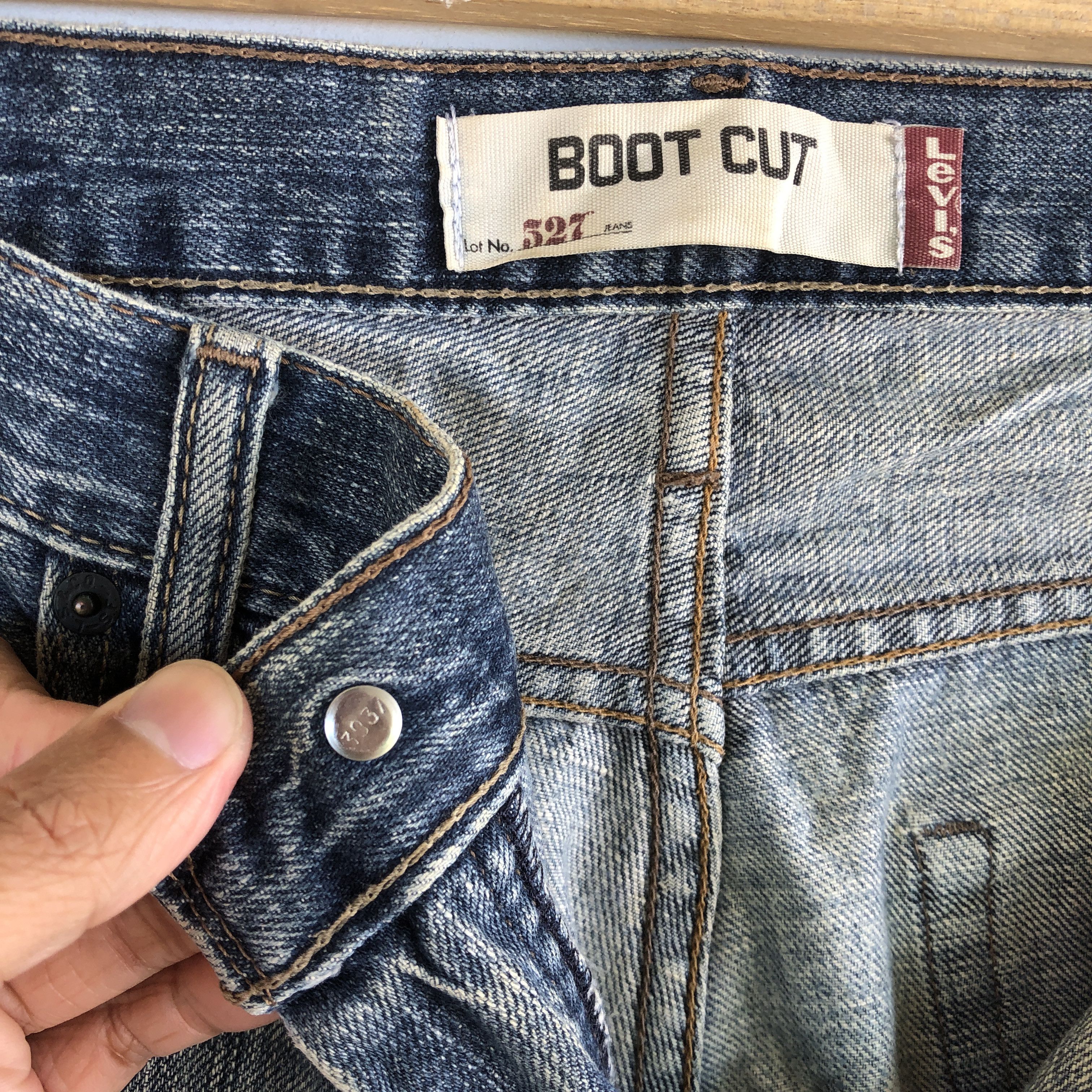 Levi's Vintage Levis 527 Bootcut Jeans Distress Levi's Flare Denim Size US 32 / EU 48 - 7 Thumbnail
