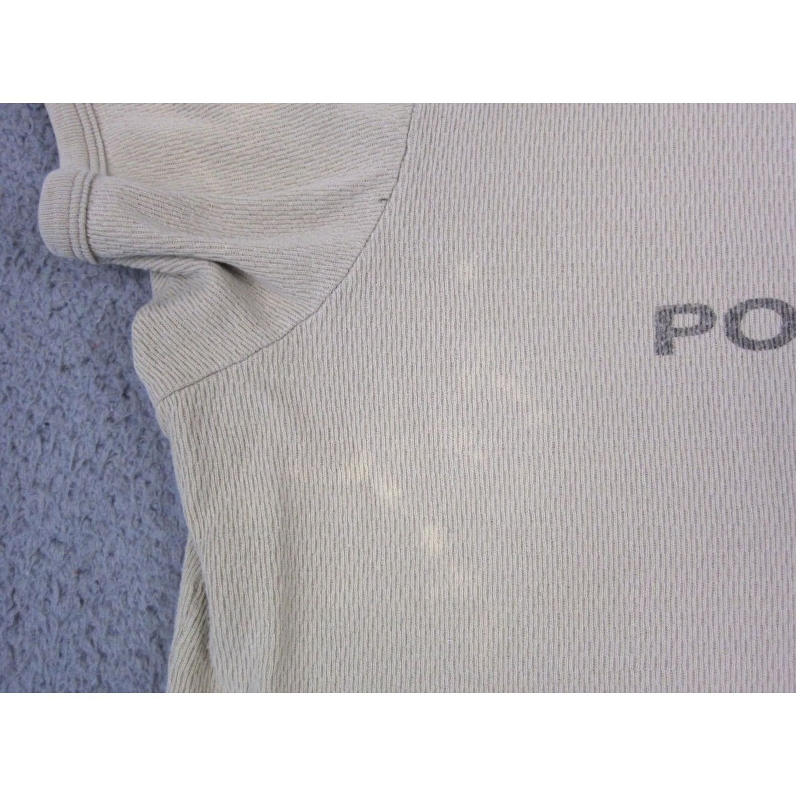 Polo Ralph Lauren VINTAGE Polo Jeans Ralph Lauren Shirt Womens XL Beige Crop Made in USA 90s Size XL / US 12-14 / IT 48-50 - 5 Thumbnail