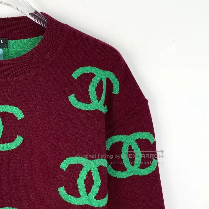 Chanel Chanel Red Cashmere Sweater for Women . Size XS / US 0-2 / IT 36-38 - 3 Thumbnail