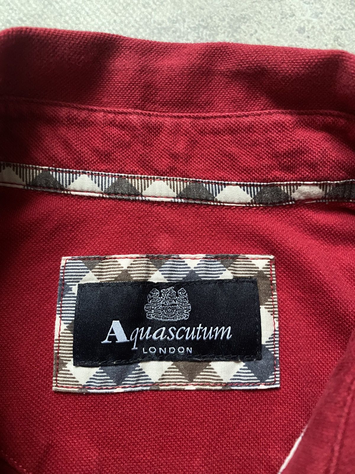 Aquascutum Aquascutum London T-Shirt Polo Men’s Size L Red Short Sleeve Size US L / EU 52-54 / 3 - 3 Thumbnail