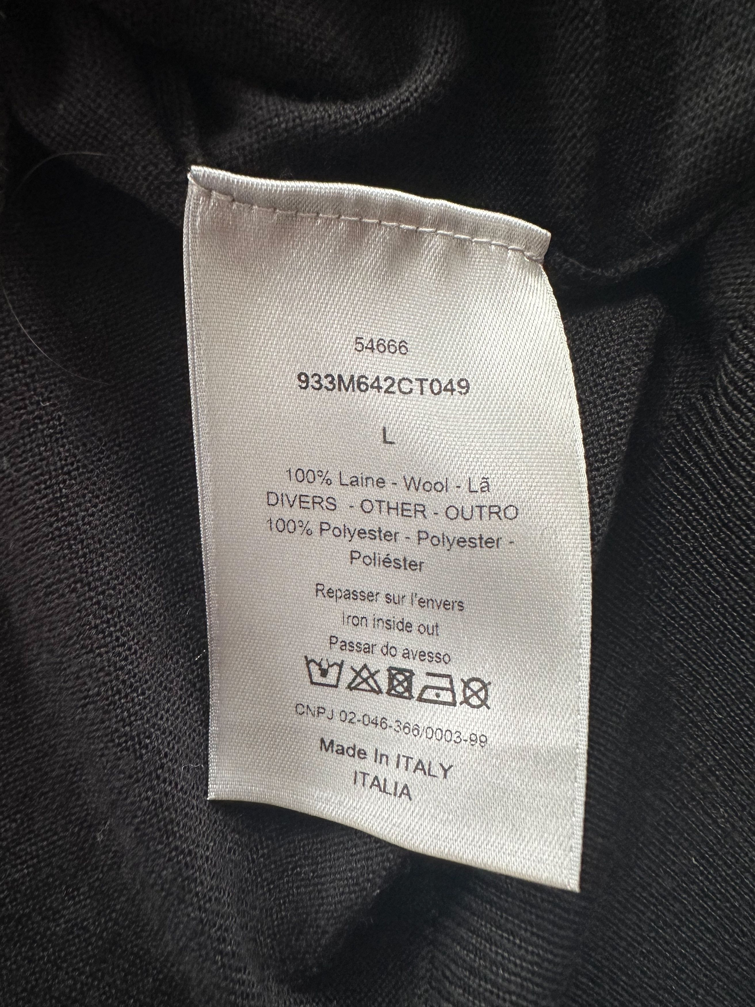 Club Sorayama × Dior Dior Sorayama Black Cherry Blossom Wool Sweater Size US L / EU 52-54 / 3 - 4 Thumbnail