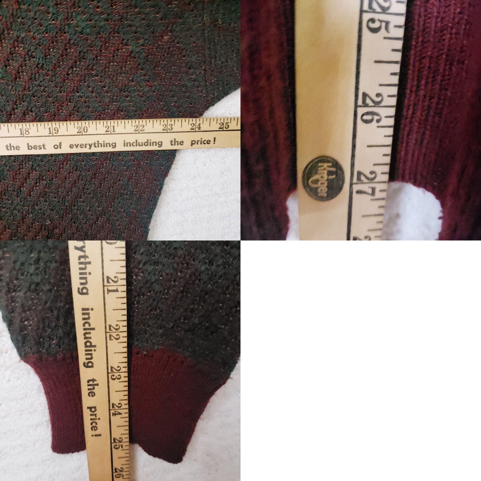 Jantzen VINTAGE Jantzen Sweater Mens L Crewneck Geometric Textured Maroon Brown Acrylic Knit Pattern Cosby Grandpa 00s Y2k Classic Pullover Size US L / EU 52-54 / 3 - 9 Thumbnail