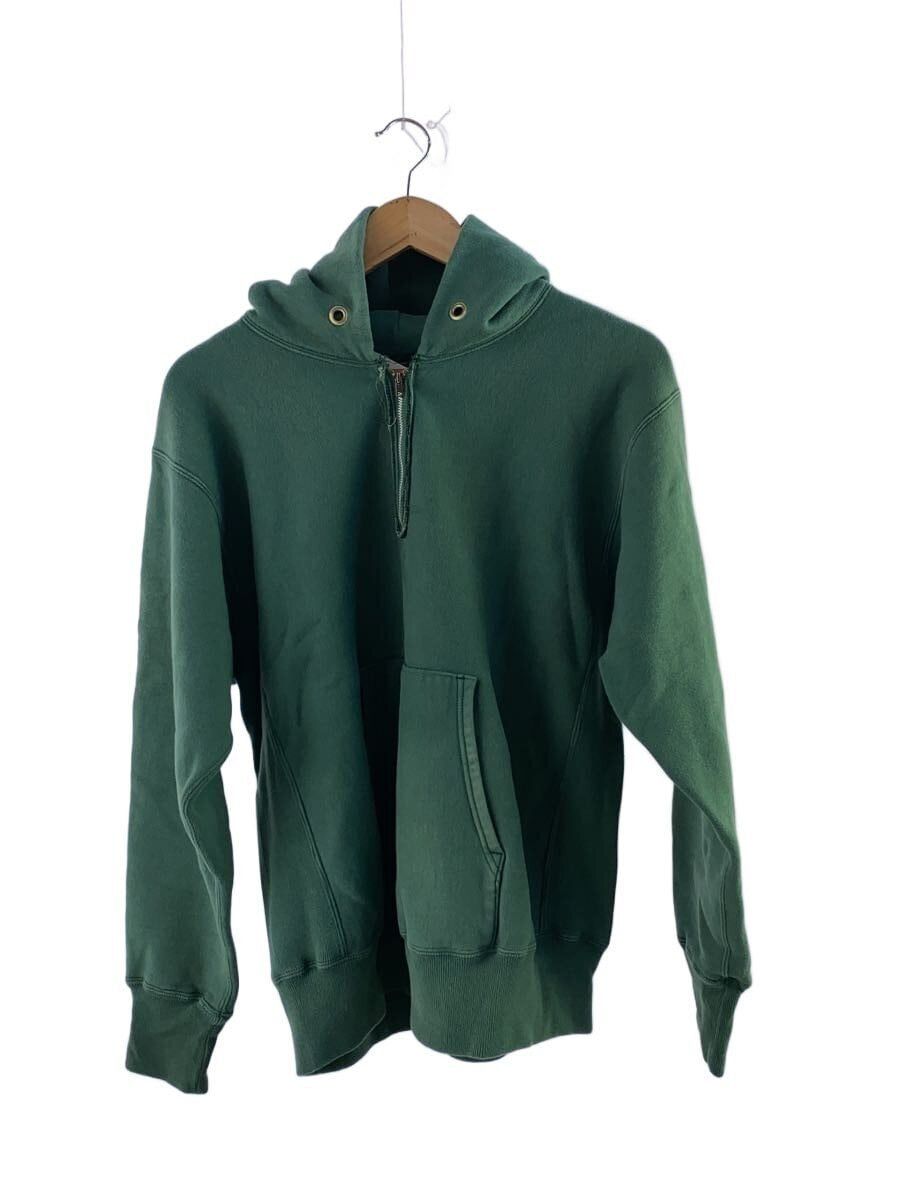 A.PRESSE Green Cotton Vintage Half Zip Sweat Hoodie Size US M / EU 48-50 / 2 - 1 Thumbnail