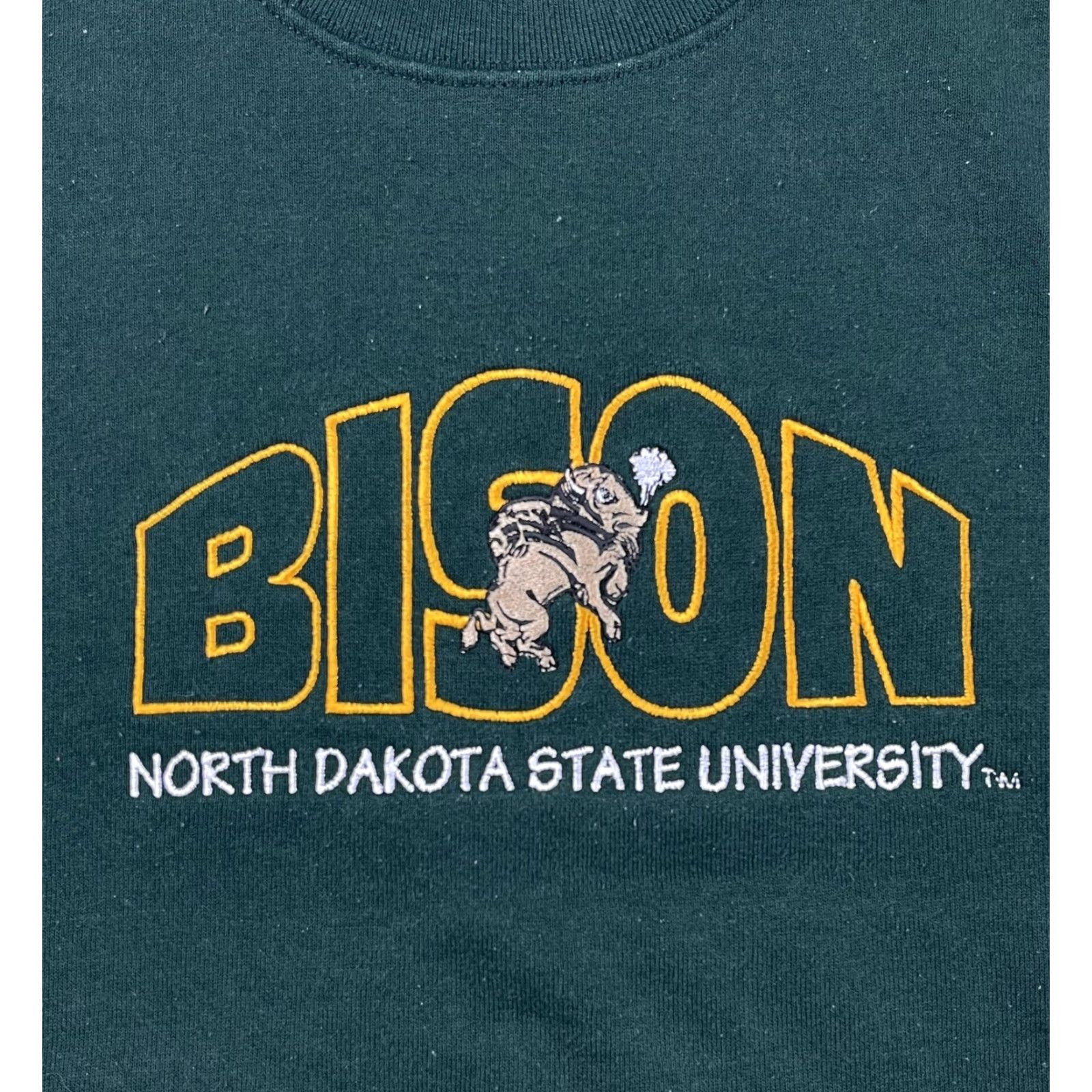 Fruit Of The Loom Vtg 90s North Dakota State University Crewneck Sweatshirt Sz L Bison Made In USA Size US L / EU 52-54 / 3 - 3 Thumbnail