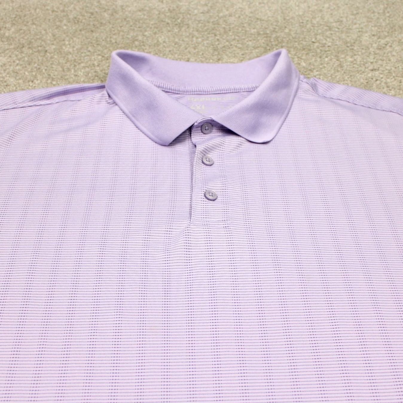 Reebok Reebok Golf Polo Shirt Men 4XL XXXXL Purple 100% Polyester Short Sleeve Pullover Size US XXL / EU 58 / 5 - 4 Thumbnail