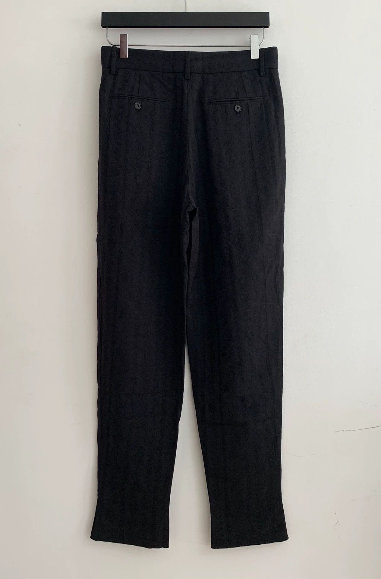 Saint Laurent Paris SAINT LAURENT SLP 22SS Runway Black 3D Embroidery Trousers Size US 30 / EU 46 - 2 Thumbnail