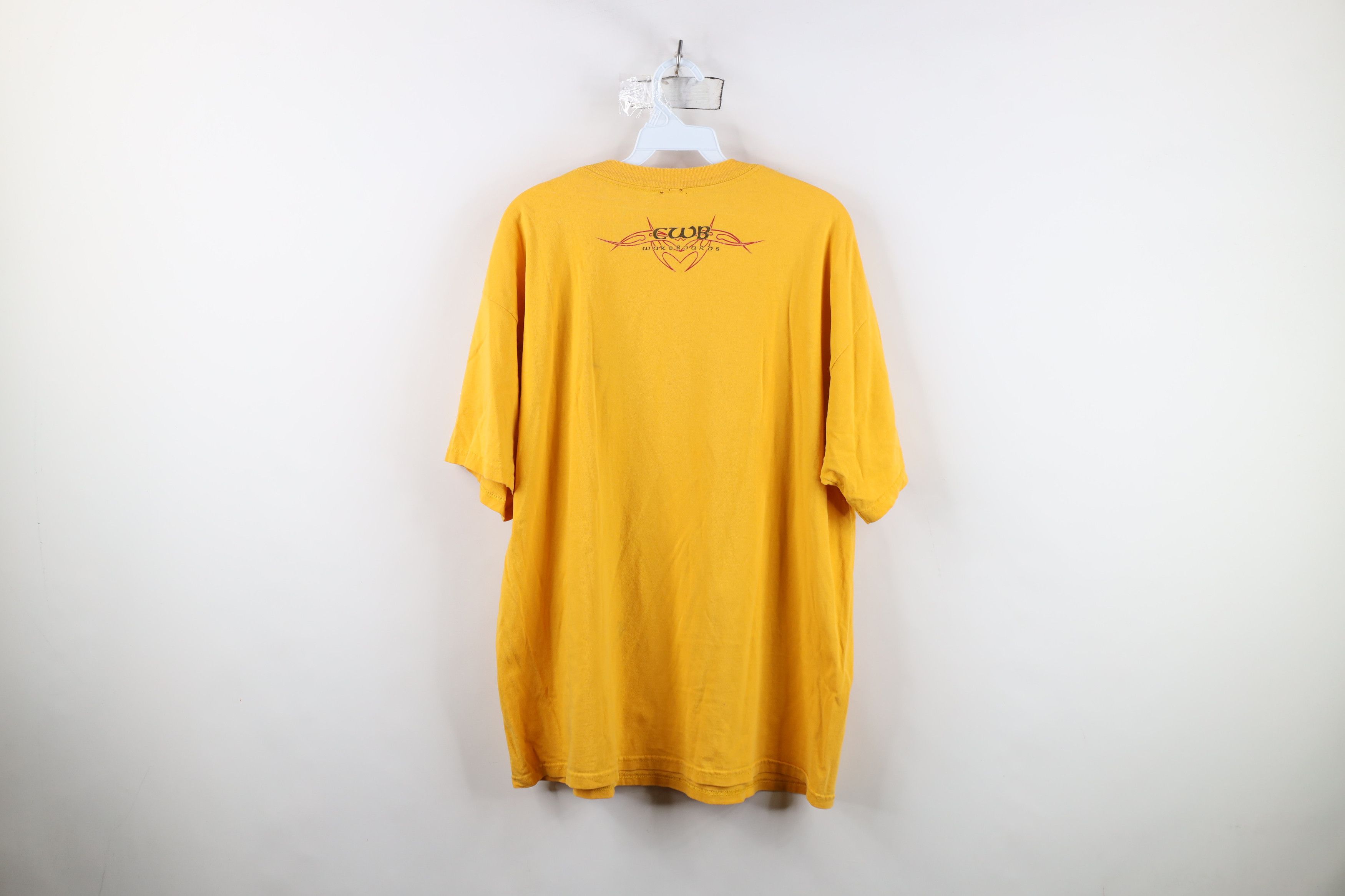 Vintage Vintage Get Lucky CWB Wakeboards Tribal T-Shirt Yellow Size US XXL / EU 58 / 5 - 12 Thumbnail