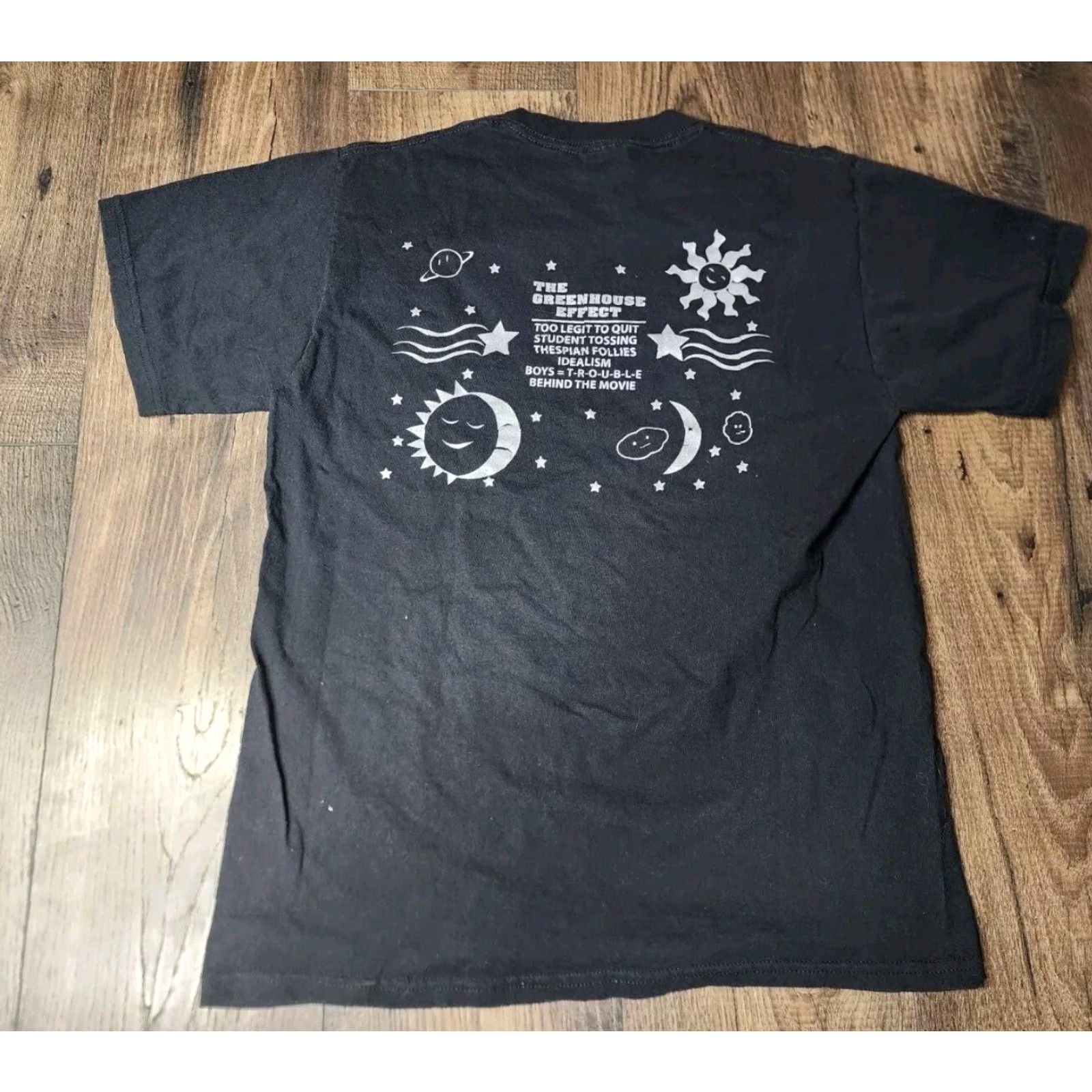 Fruit Of The Loom VINTAGE 90s Fruit of the Loom Mens Graphic Print T Shirt Black M Size US M / EU 48-50 / 2 - 2 Thumbnail