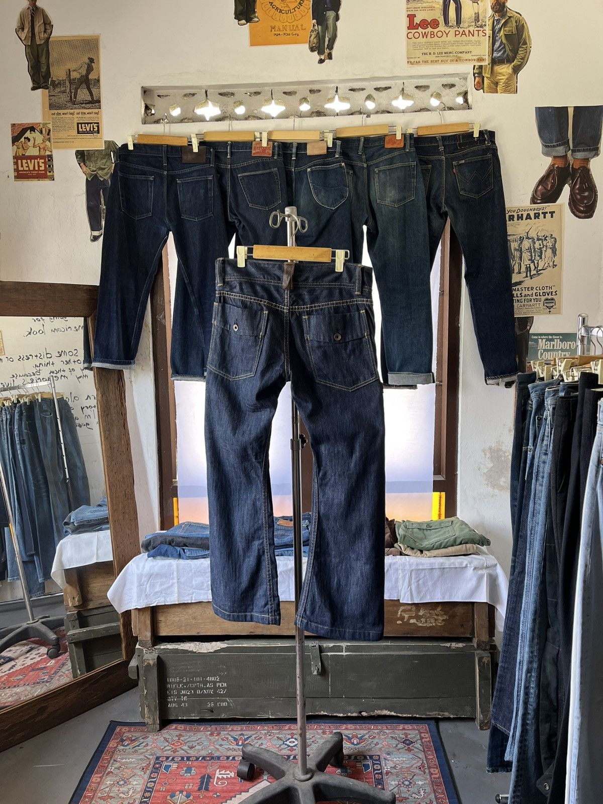 Pure Blue Japan RARE Pure Blue Japan Archive 2000s Flare Cut Selvedge Denim Size US 33 - 10 Thumbnail