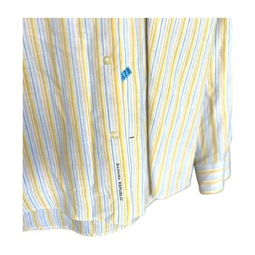 Banana Republic Banana Republic Button Up Shirt Mens Size M Blue Yellow Stri Size US M / EU 48-50 / 2 - 2 Thumbnail
