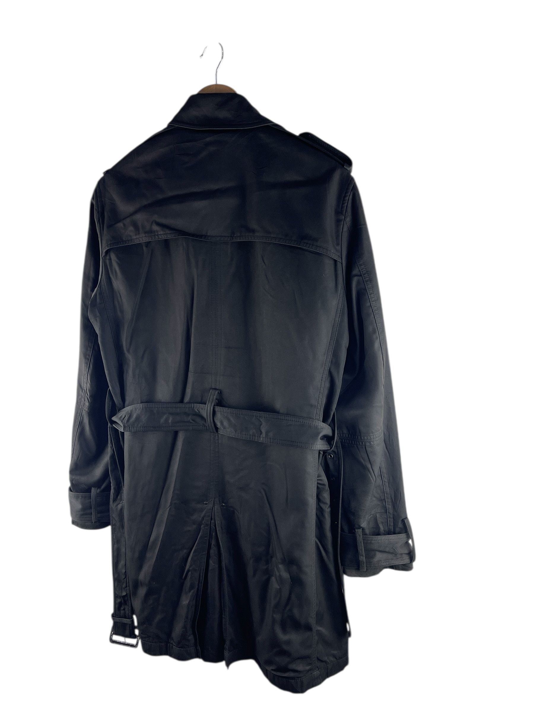 semanticdesign Semanticdesign Black Double-Breasted Trench Coat Jacket Size US M / EU 48-50 / 2 - 7 Thumbnail