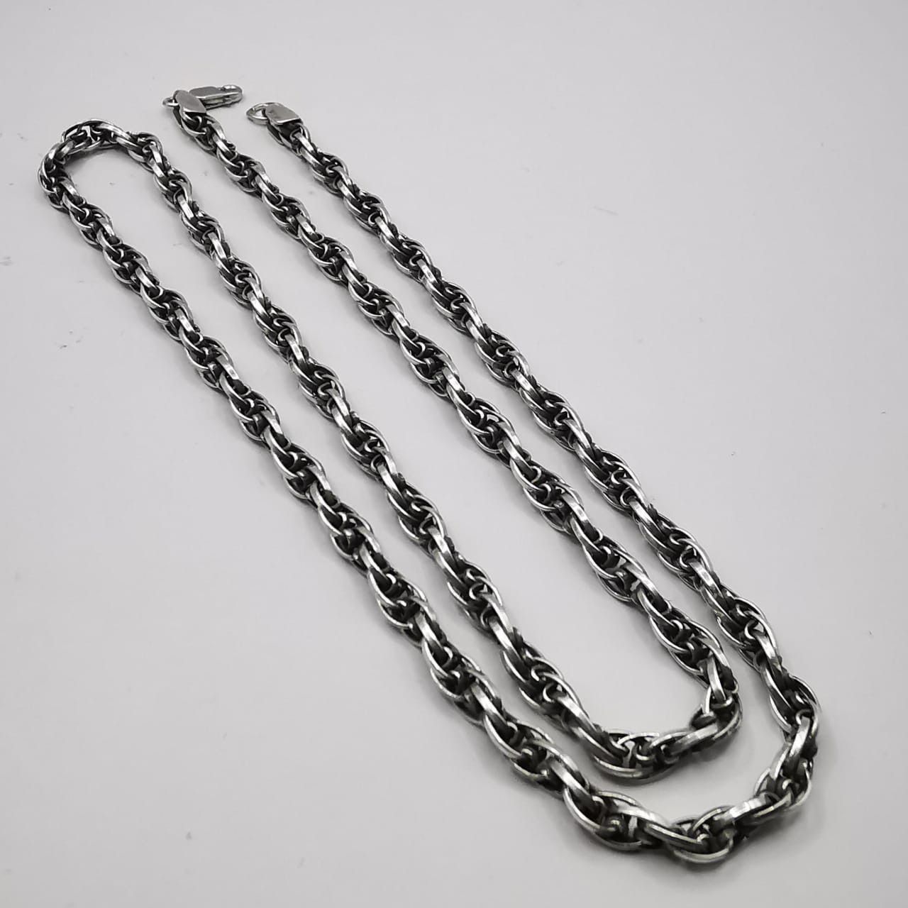 Vintage Jewelry Chain 925 Sterling Silver Signed 2577g
