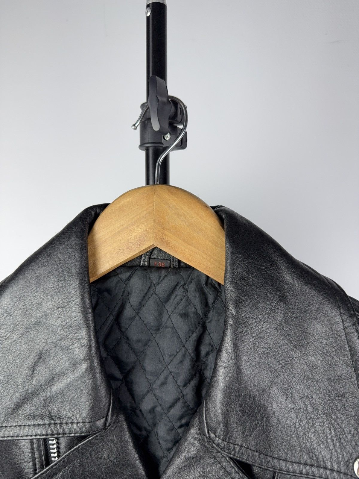 Leather Vintage Genuine Leather MOTO Bomber Jacket Rock Punk Rick Size S / US 4 / IT 40 - 5 Thumbnail