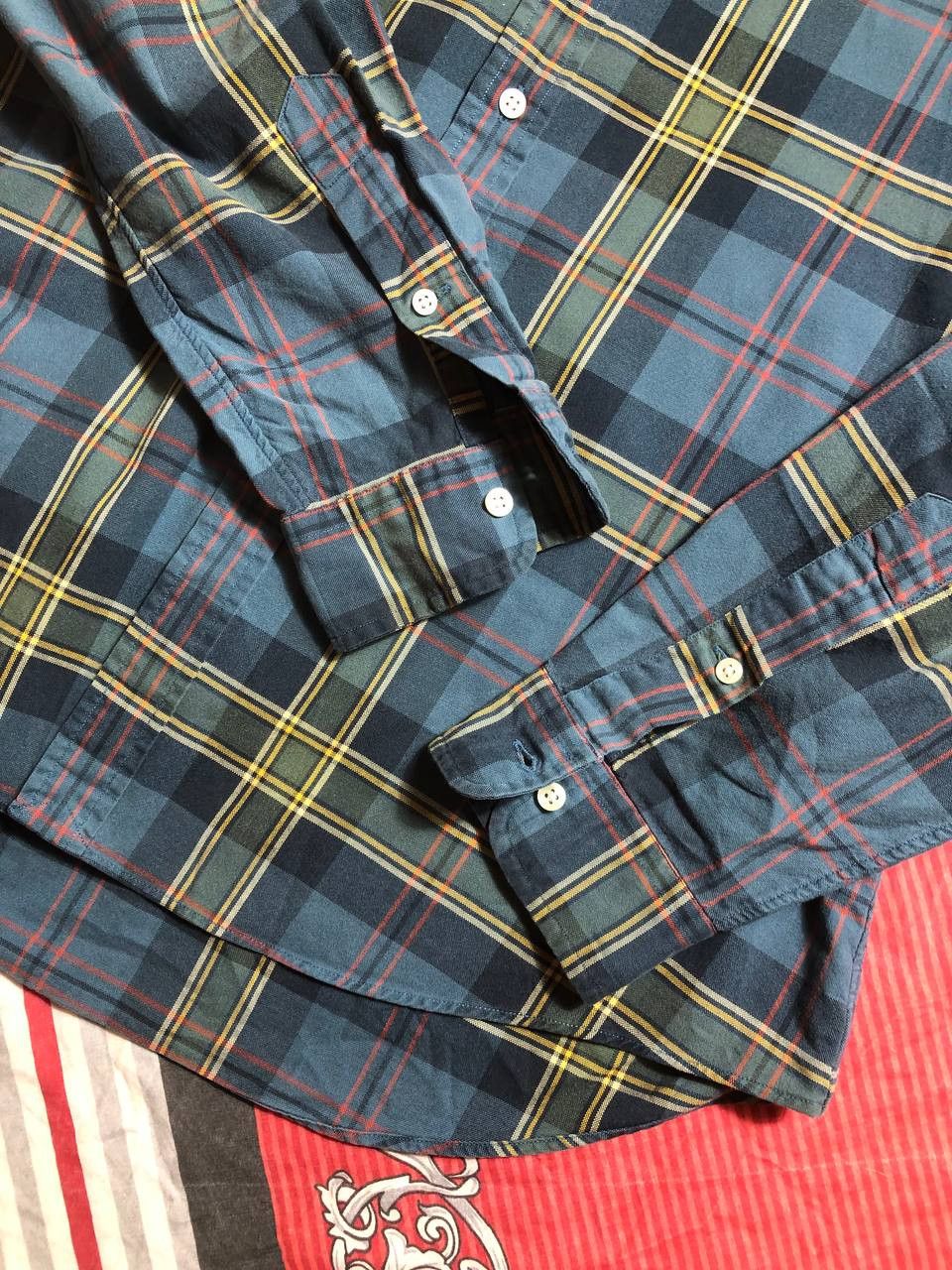 Polo Ralph Lauren × Ralph Lauren × Vintage Polo Ralph Lauren Vintage Mens Long Sleeve Striped Shirt Size US L / EU 52-54 / 3 - 6 Thumbnail