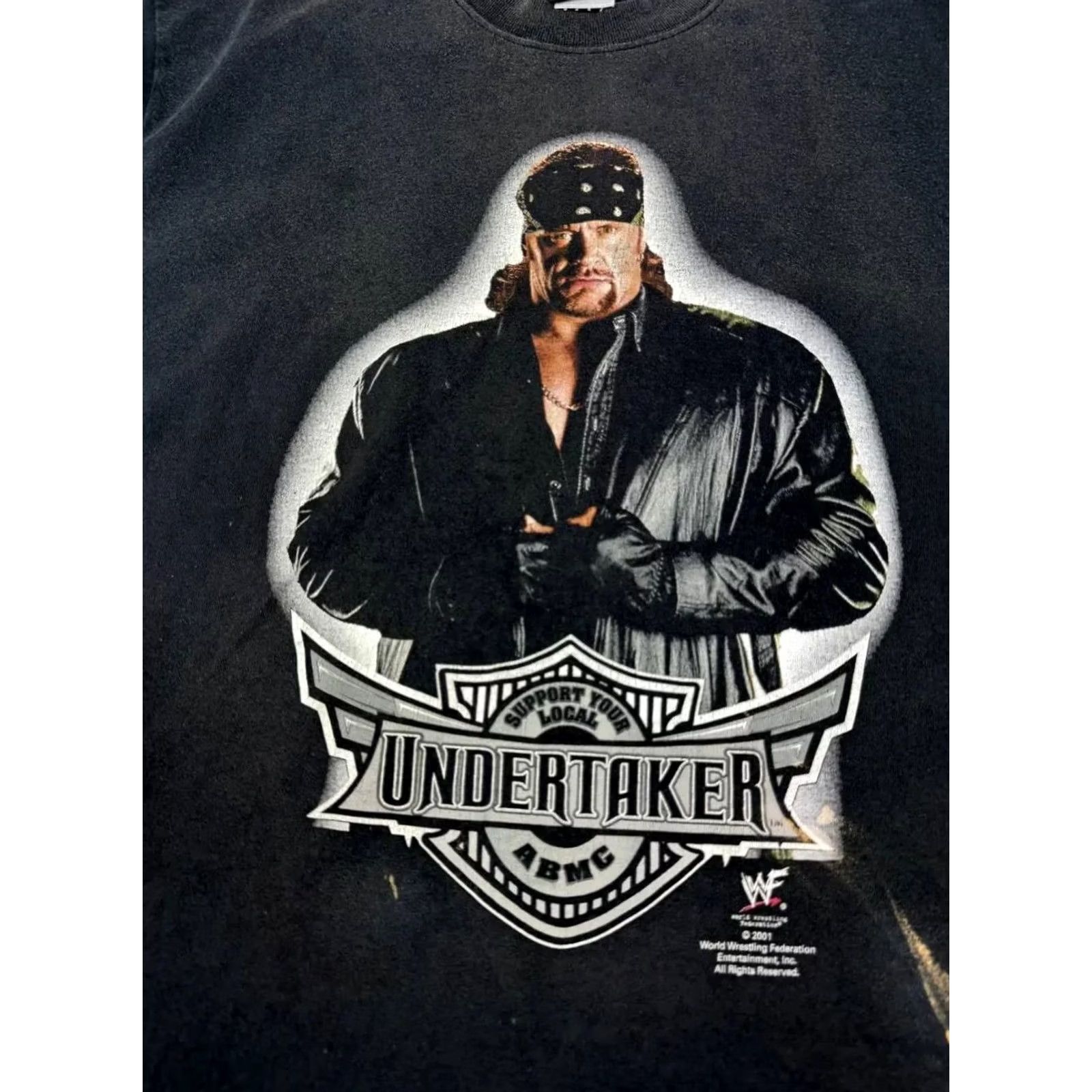 Vintage VINTAGE WWE Undertaker T-Shirt Wrestling Men L Black 90s WWF WWE Shirt Adult Large Black Mens Size US L / EU 52-54 / 3 - 5 Thumbnail